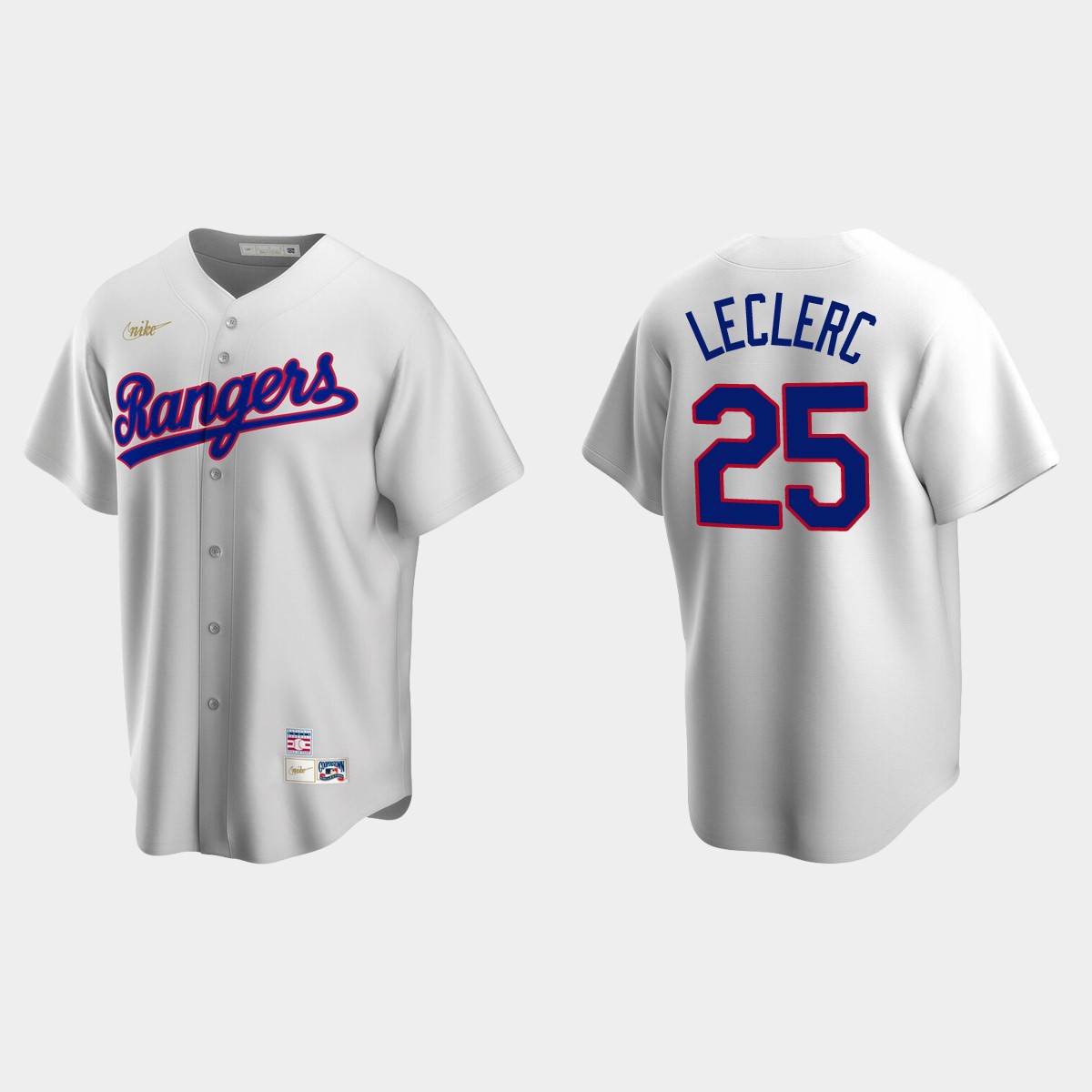 Men's Jose Leclerc Texas Rangers Cooperstown Collection Home Jersey - White