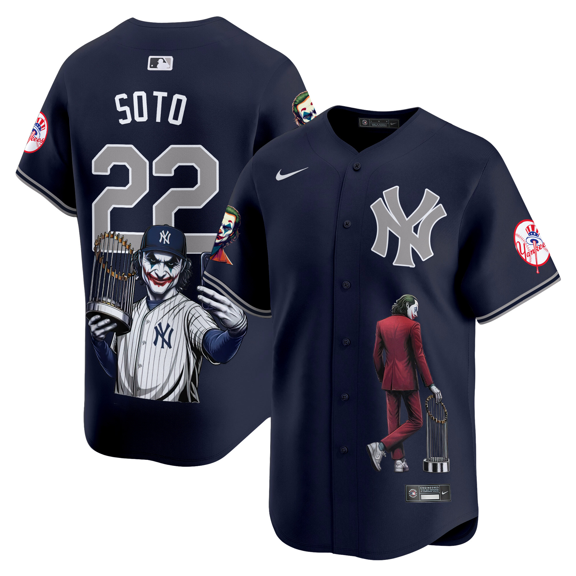 Men's Juan Soto New York Yankees Joker Vapor Premier Limited Alternate Jersey - Printed