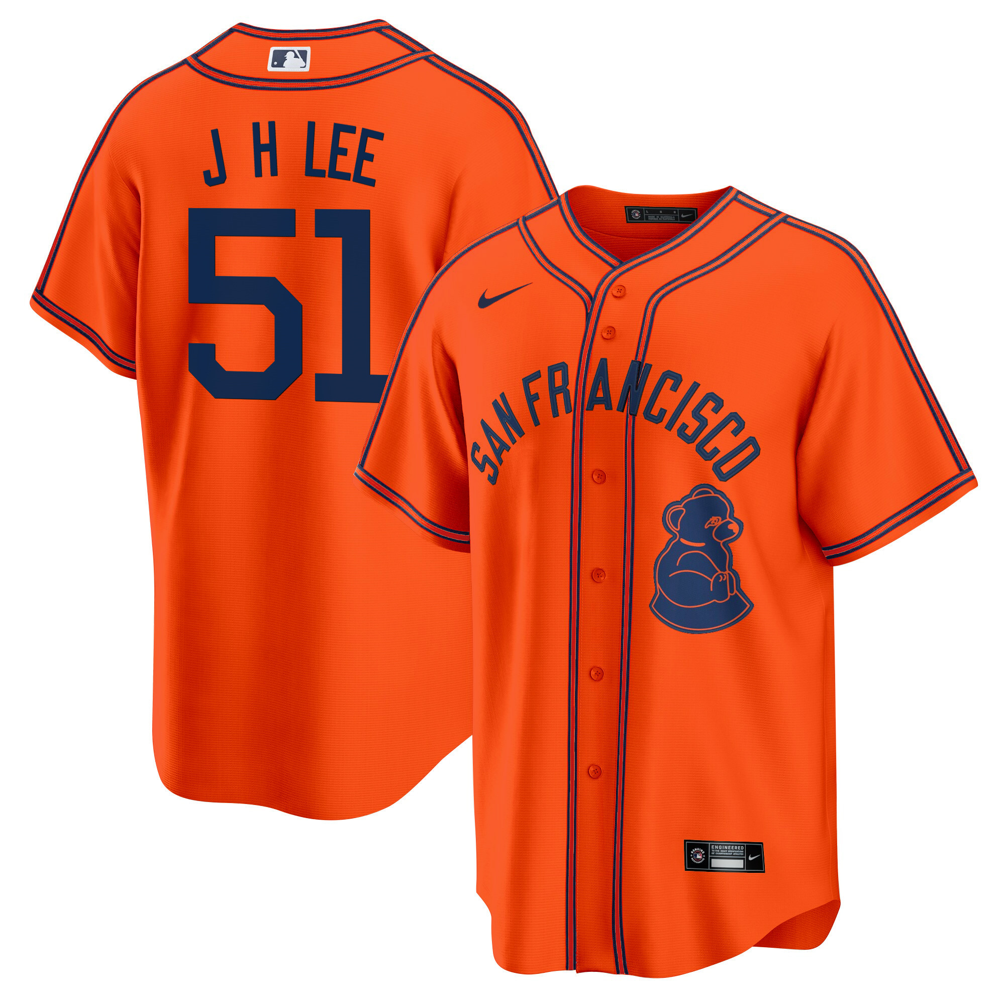 Men's Jung Hoo Lee San Francisco Giants 2024 Rickwood Classic Vapor Premier Limited Orange Jersey - All Stitched