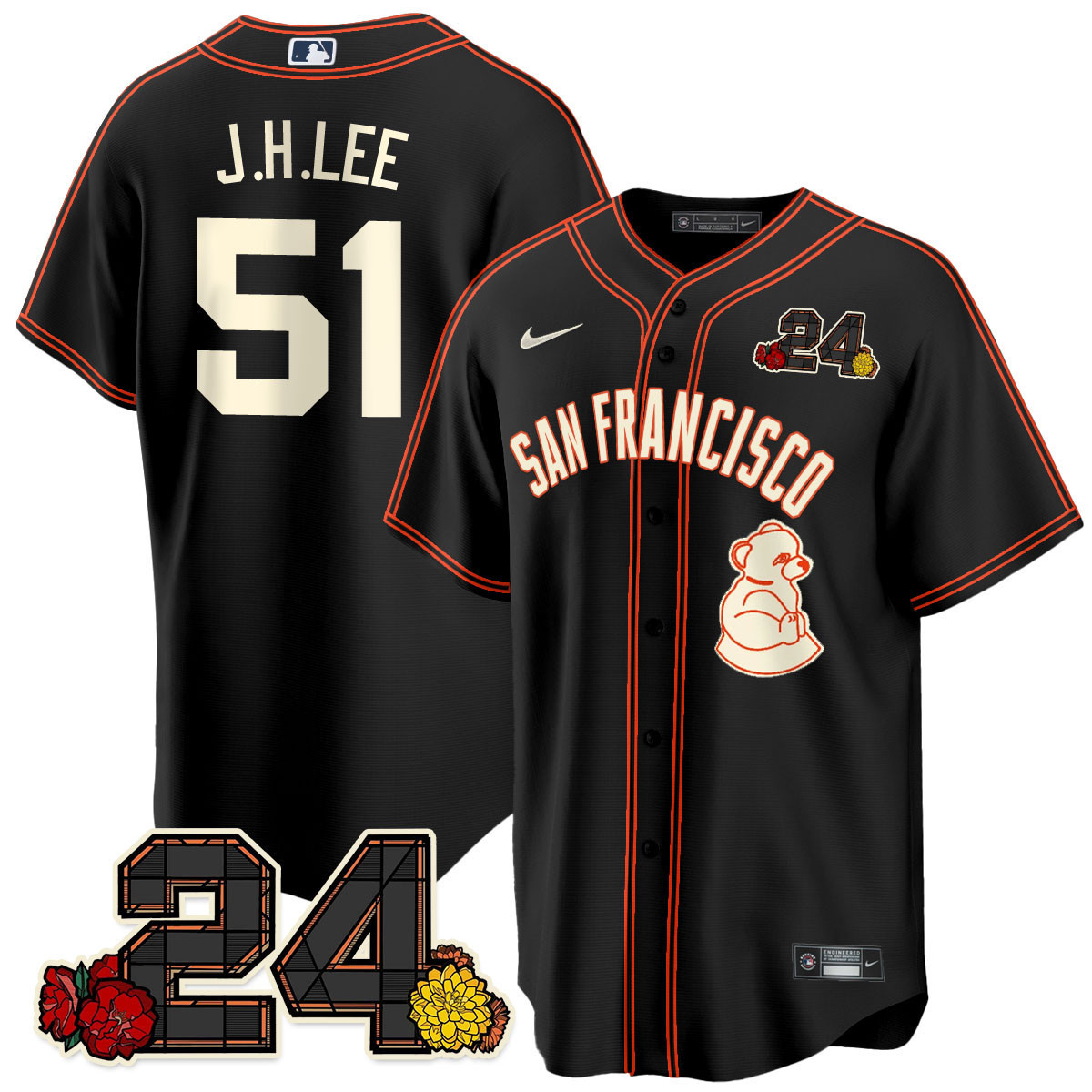 Men's Jung Hoo Lee San Francisco Giants 2024 Willie Mays Patch Vapor Premier Limited Black Limited Jersey V2 - All Stitched