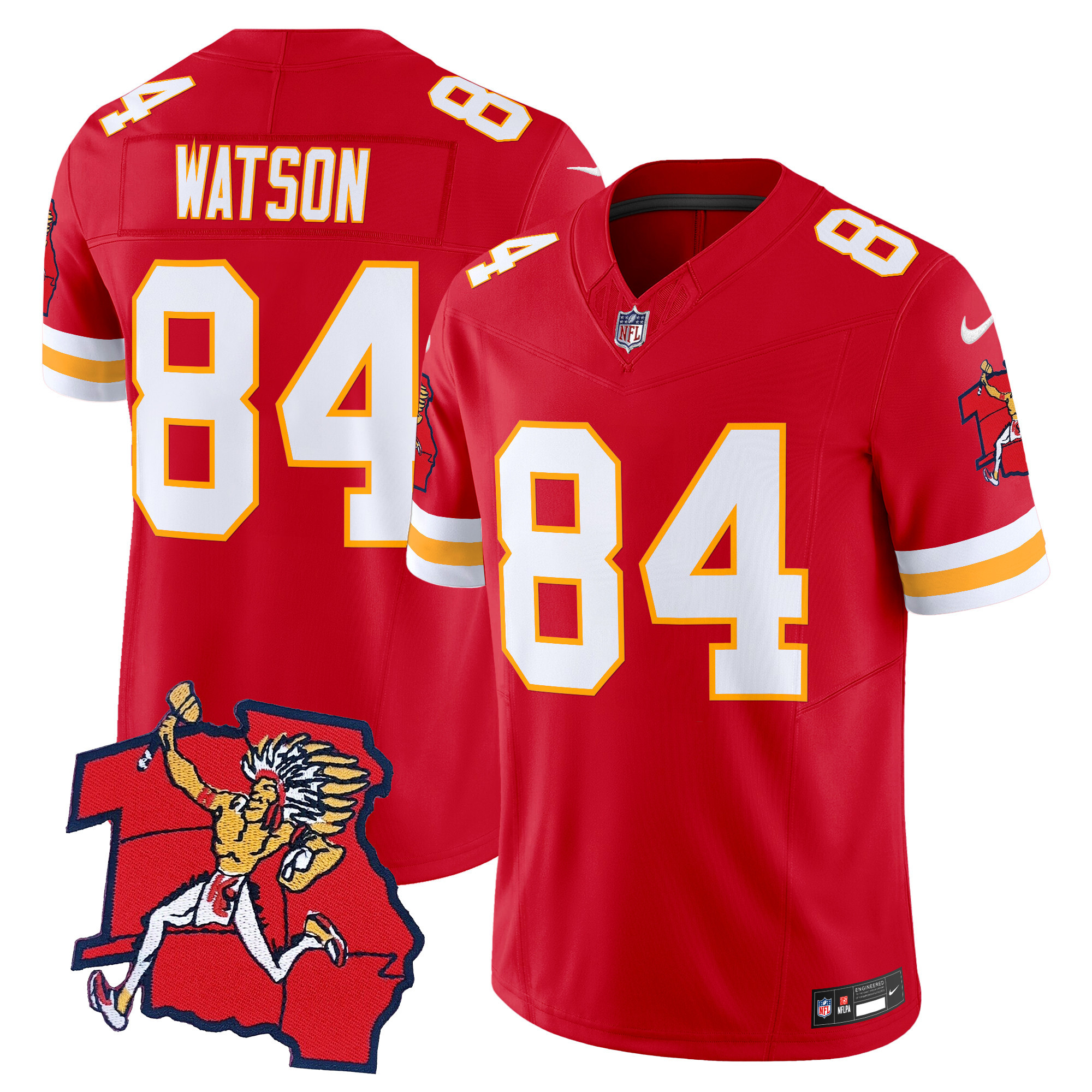 Men's Justin Watson Kansas City Chiefs 1963 Throwback Vapor Limited Red Jersey - All Stitched