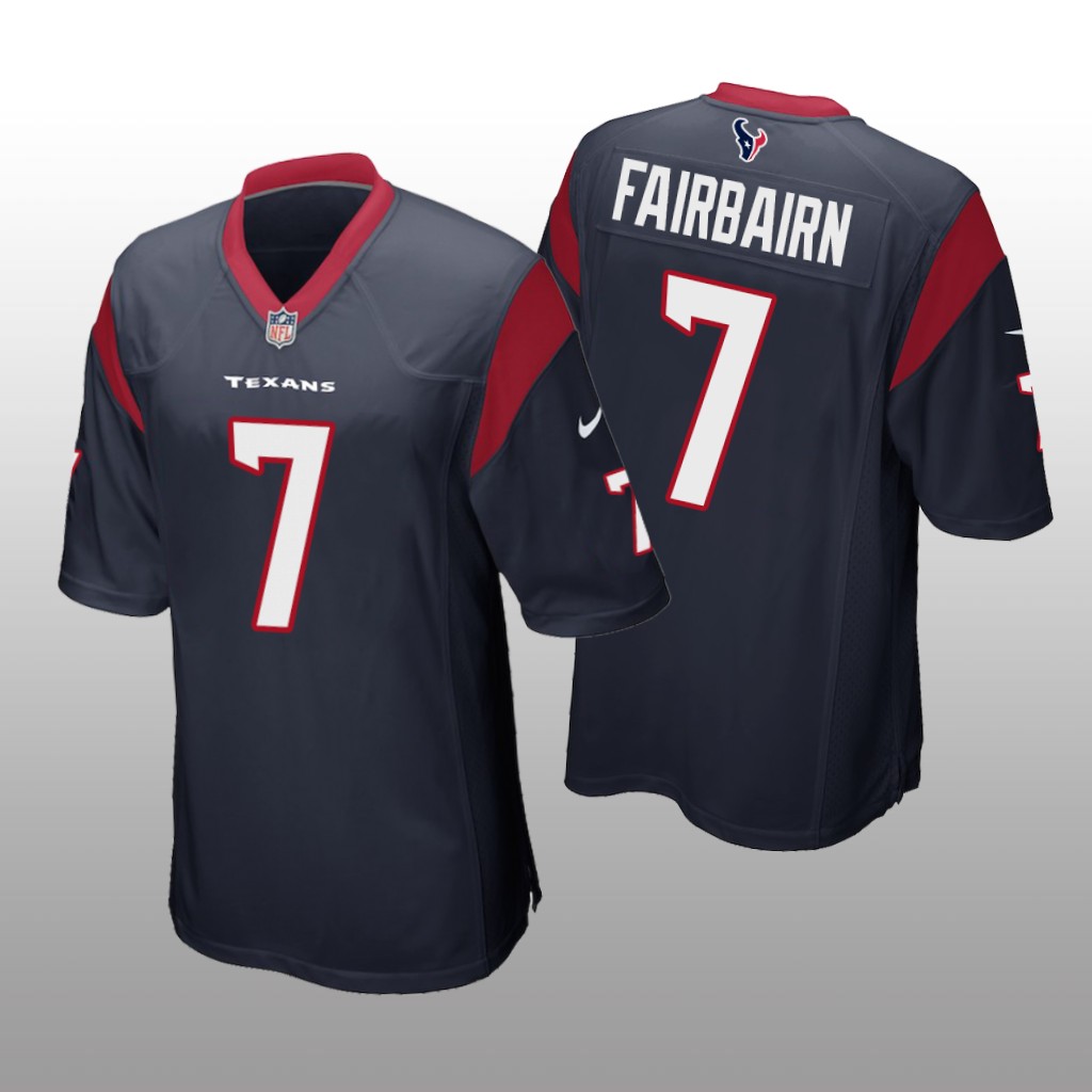 Men's Ka'imi Fairbairn #7 Houston Texans Navy Game Jersey