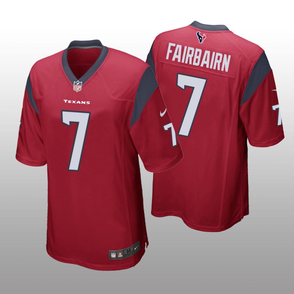 Men's Ka'imi Fairbairn #7 Houston Texans Red Game Jersey
