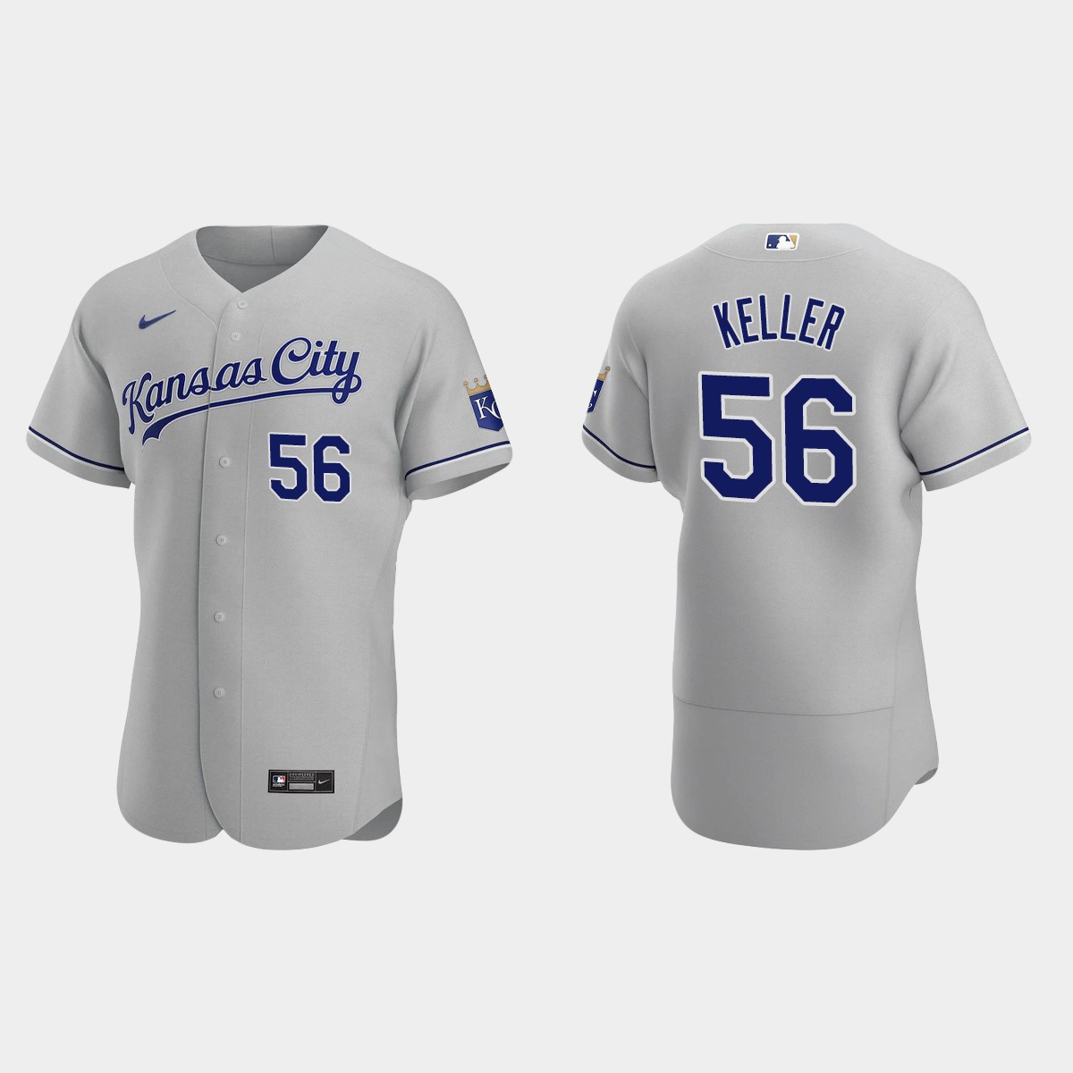 Men's Kansas City Royals Brad Keller 2020 Road Jersey - Gray