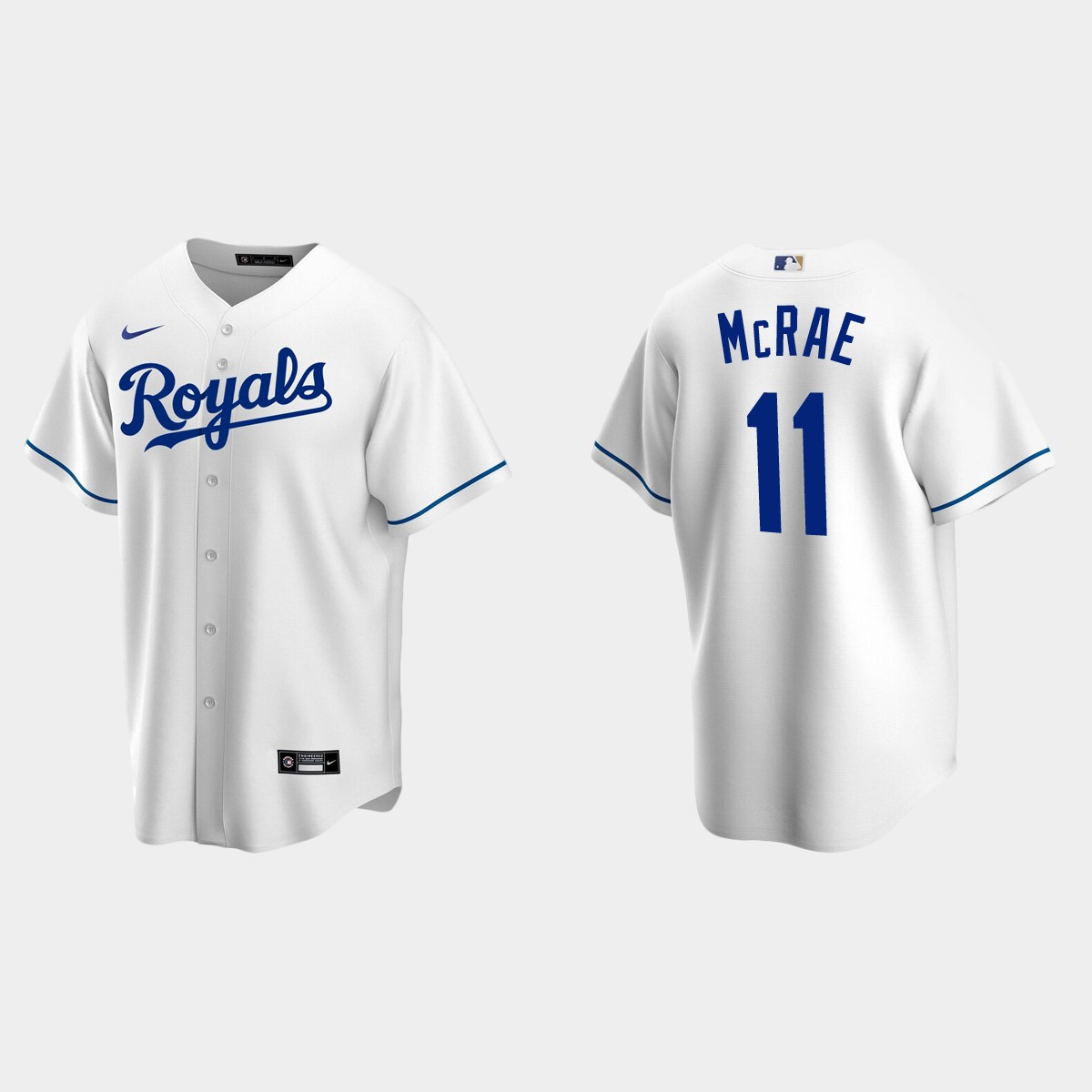 Men's Kansas City Royals Hal McRae White Retired Player Jersey