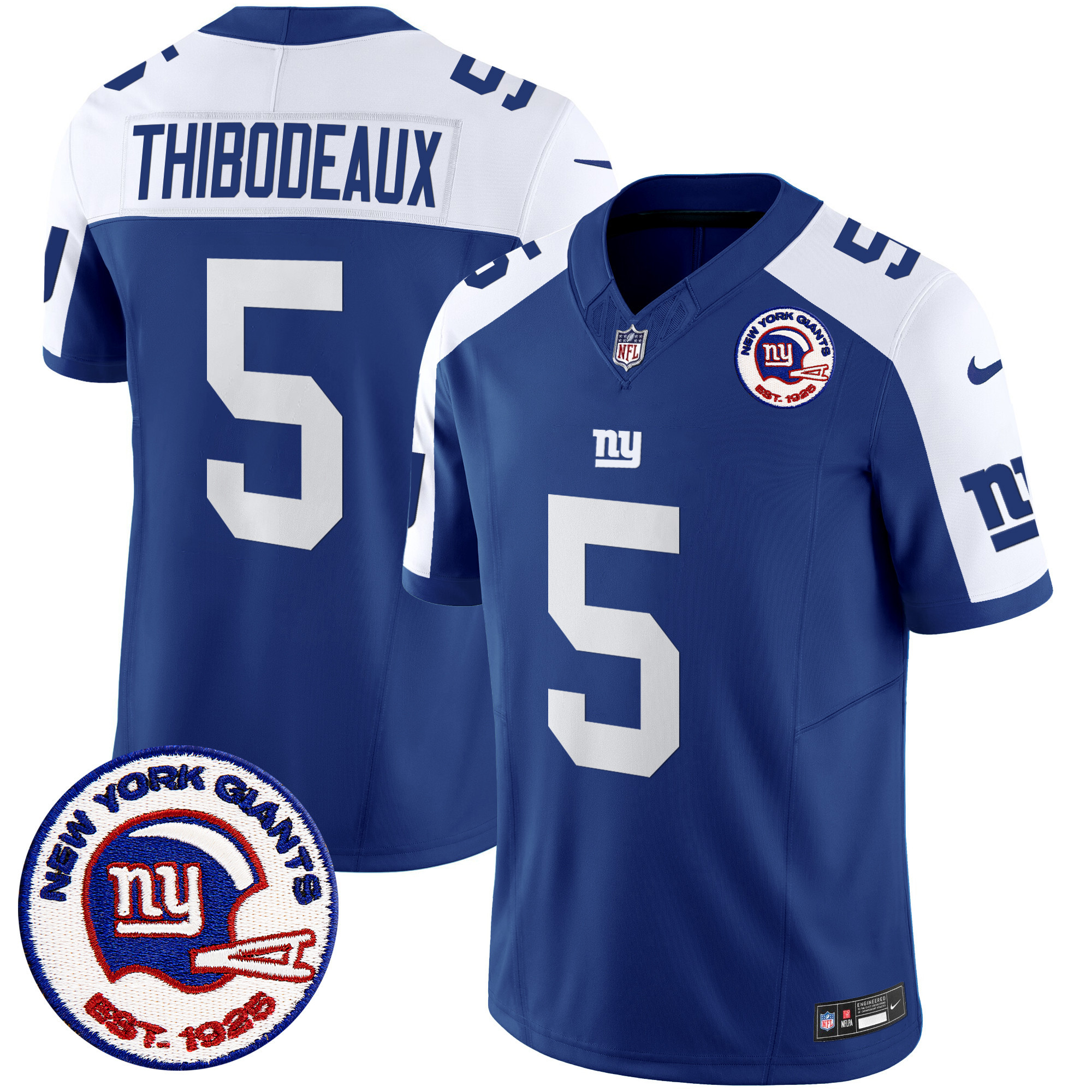 Men's Kayvon Thibodeaux San Francisco Giants Est 1925 Patch Vapor Limited Alternate Jersey - All Stitched