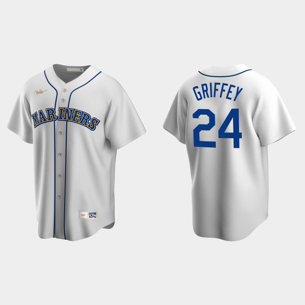 Men's Ken Griffey Jr. #24 Seattle Mariners Cooperstown Collection Home Jersey - White
