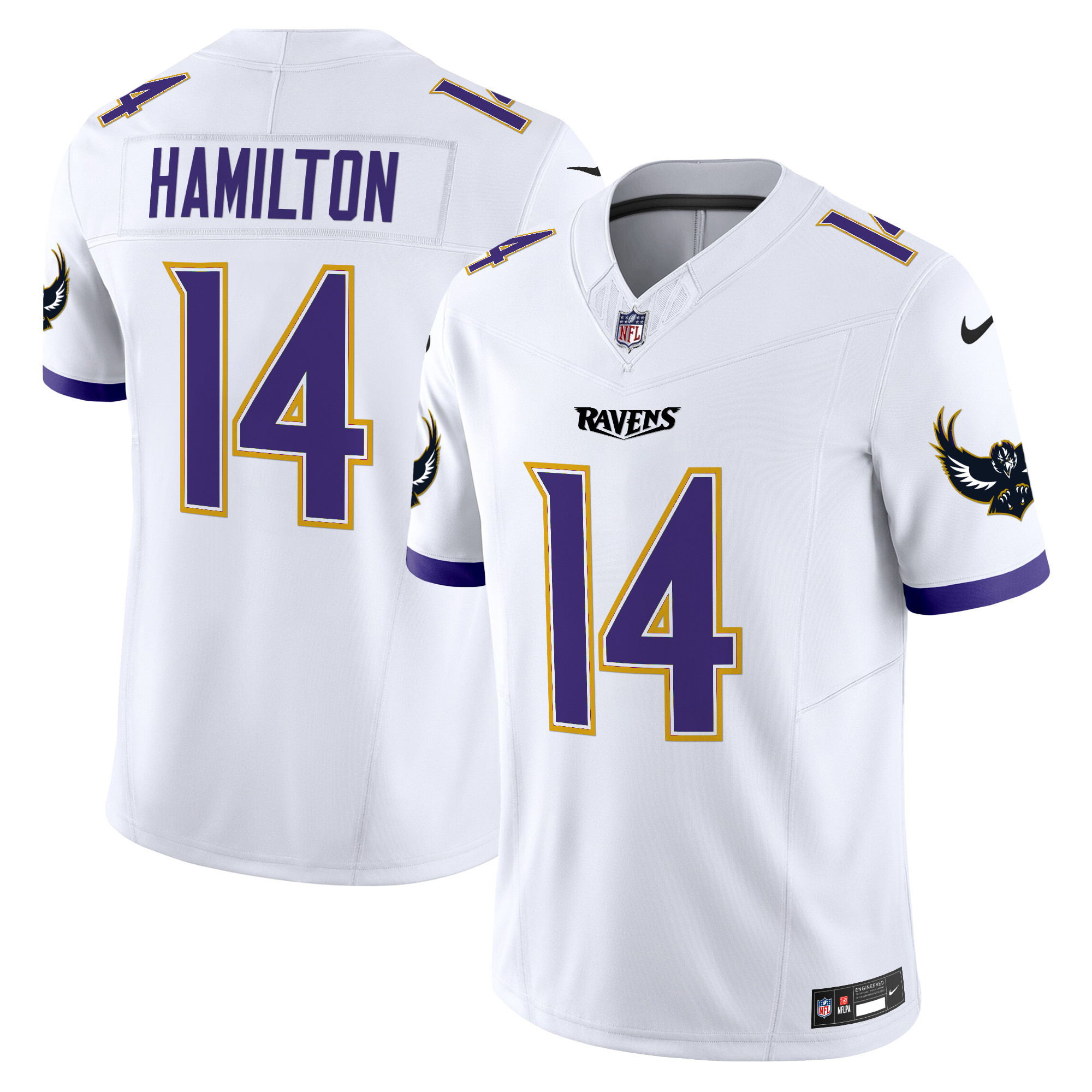 Men's Kyle Hamilton Baltimore Ravens Special Vapor Limited White Jersey - All Stitched