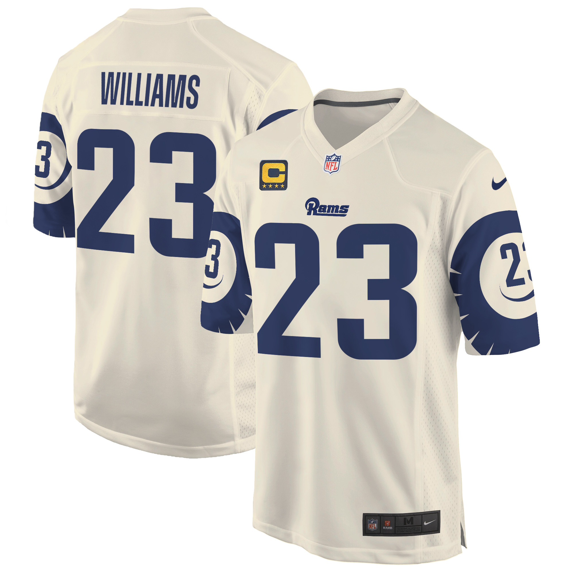 Men's Kyren Williams Los Angeles Rams Special Game Bone Jersey - All Stitched