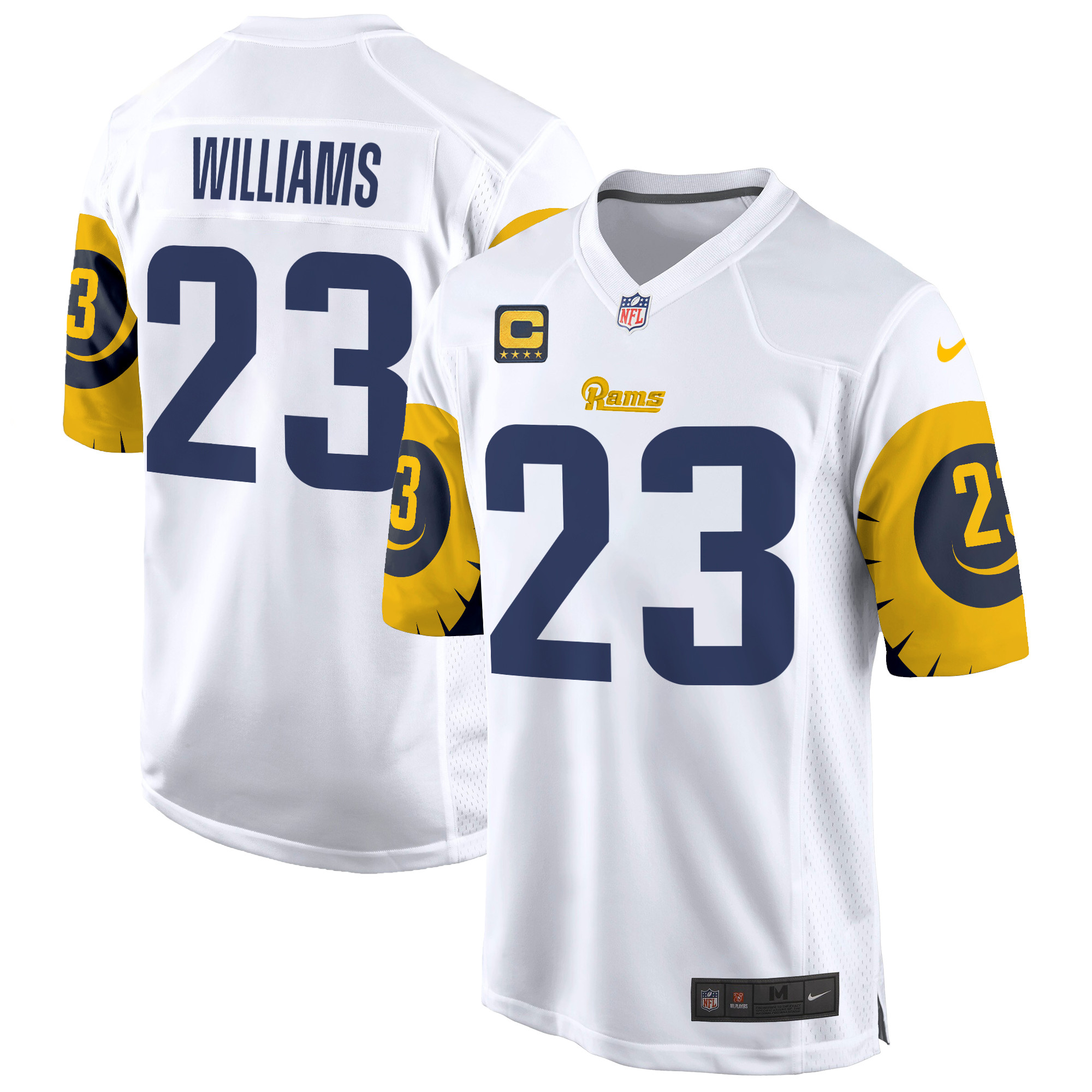 Men's Kyren Williams Los Angeles Rams Special Game White Jersey - All Stitched