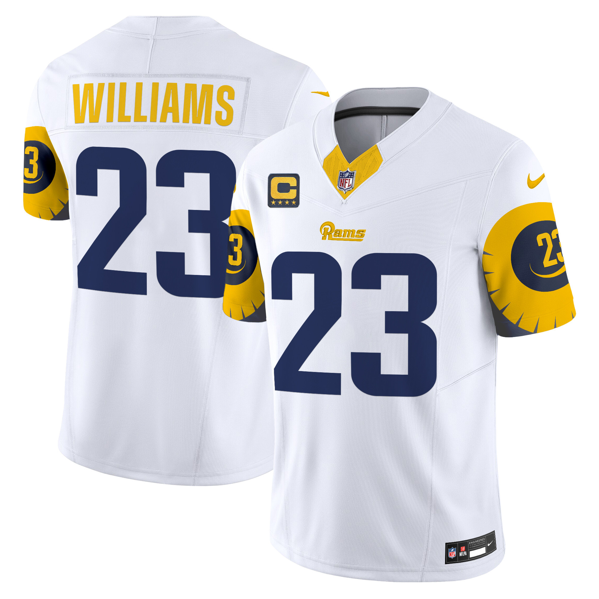 Men's Kyren Williams Los Angeles Rams Special Vapor Limited White Jersey - All Stitched