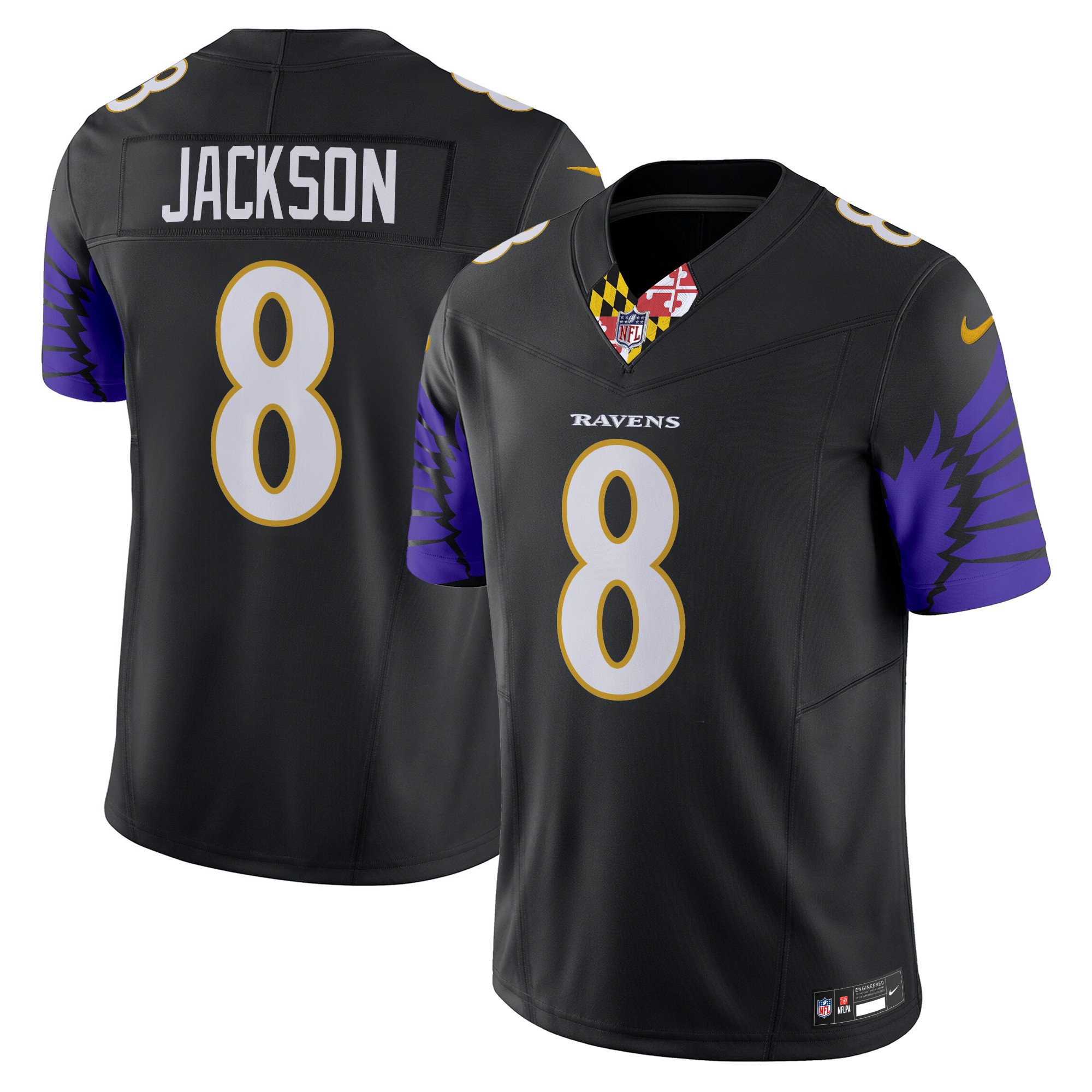 Men's Lamar Jackson Baltimore Ravens Special Vapor Limited Black Jersey - All Stitched