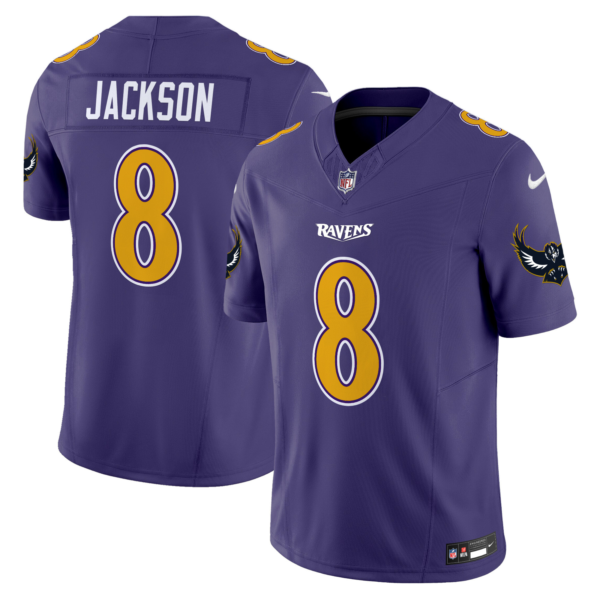 Men's Lamar Jackson Baltimore Ravens Special Vapor Limited Purple Jersey - All Stitched