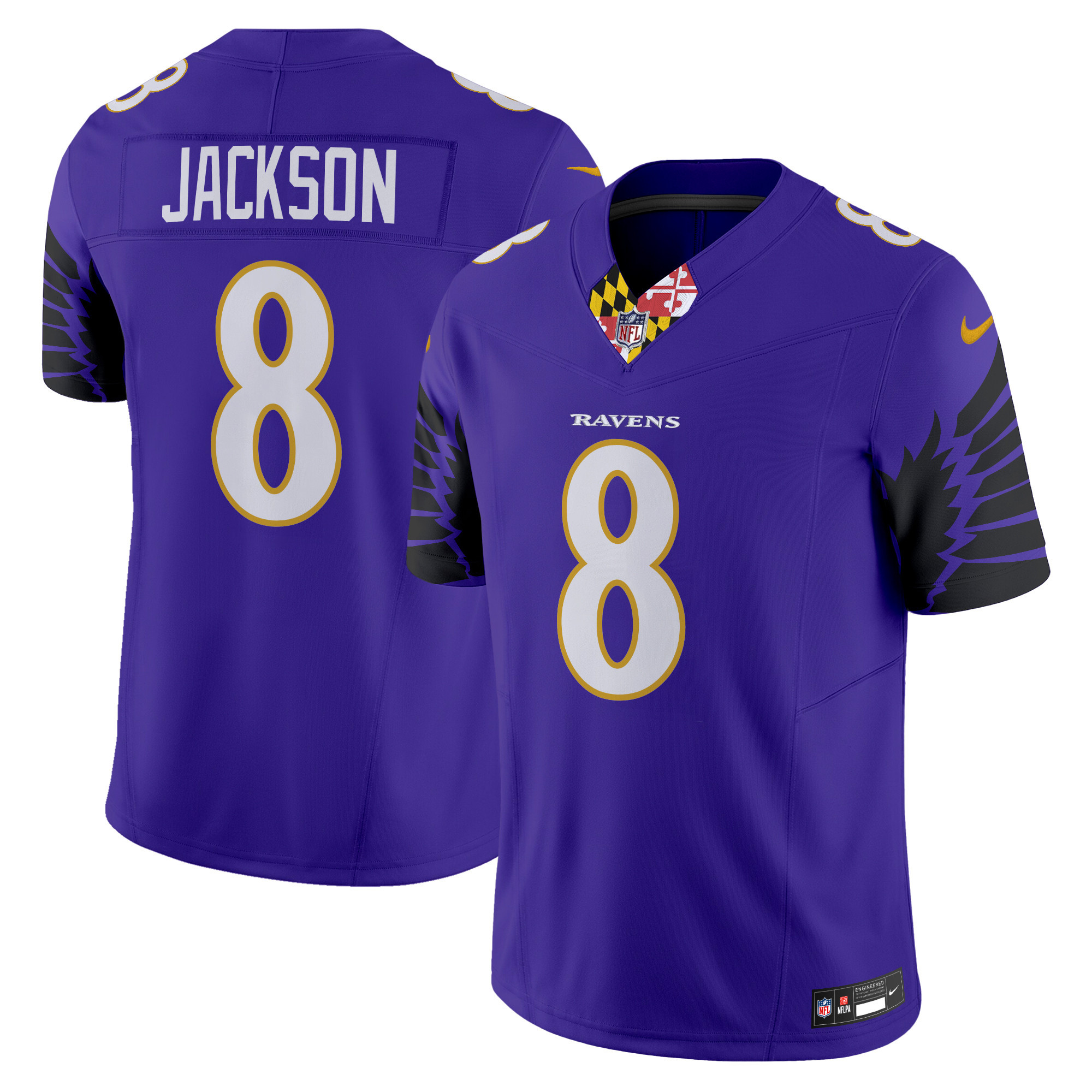 Men's Lamar Jackson Baltimore Ravens Special Vapor Limited Purple Jersey - All Stitched