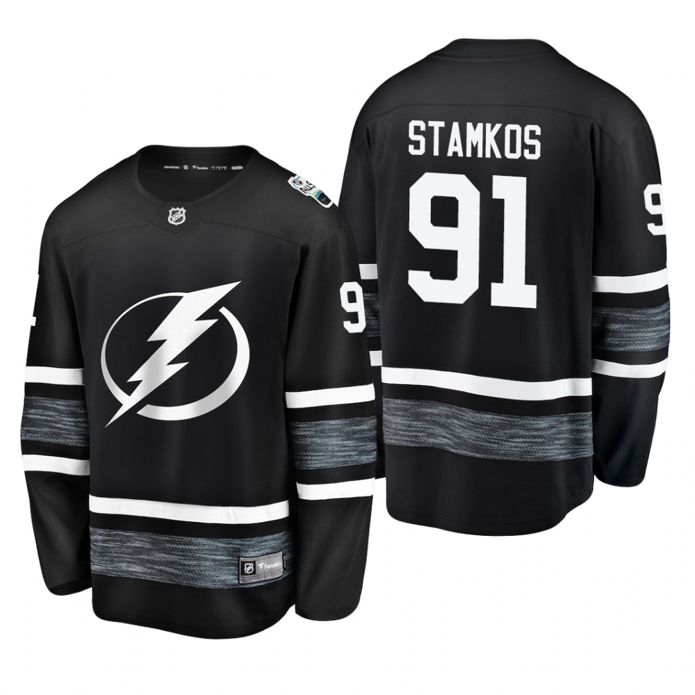 Men's Lightning Steven Stamkos #91 2019 NHL All-Star Breakaway Player Steal Jersey - Black