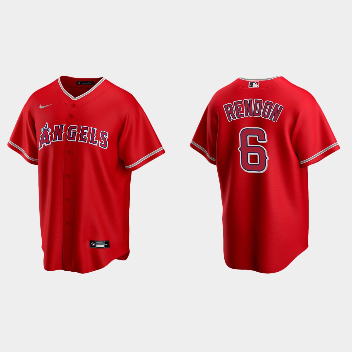 Men's Los Angeles Angels Anthony Rendon Alternate Jersey - Red