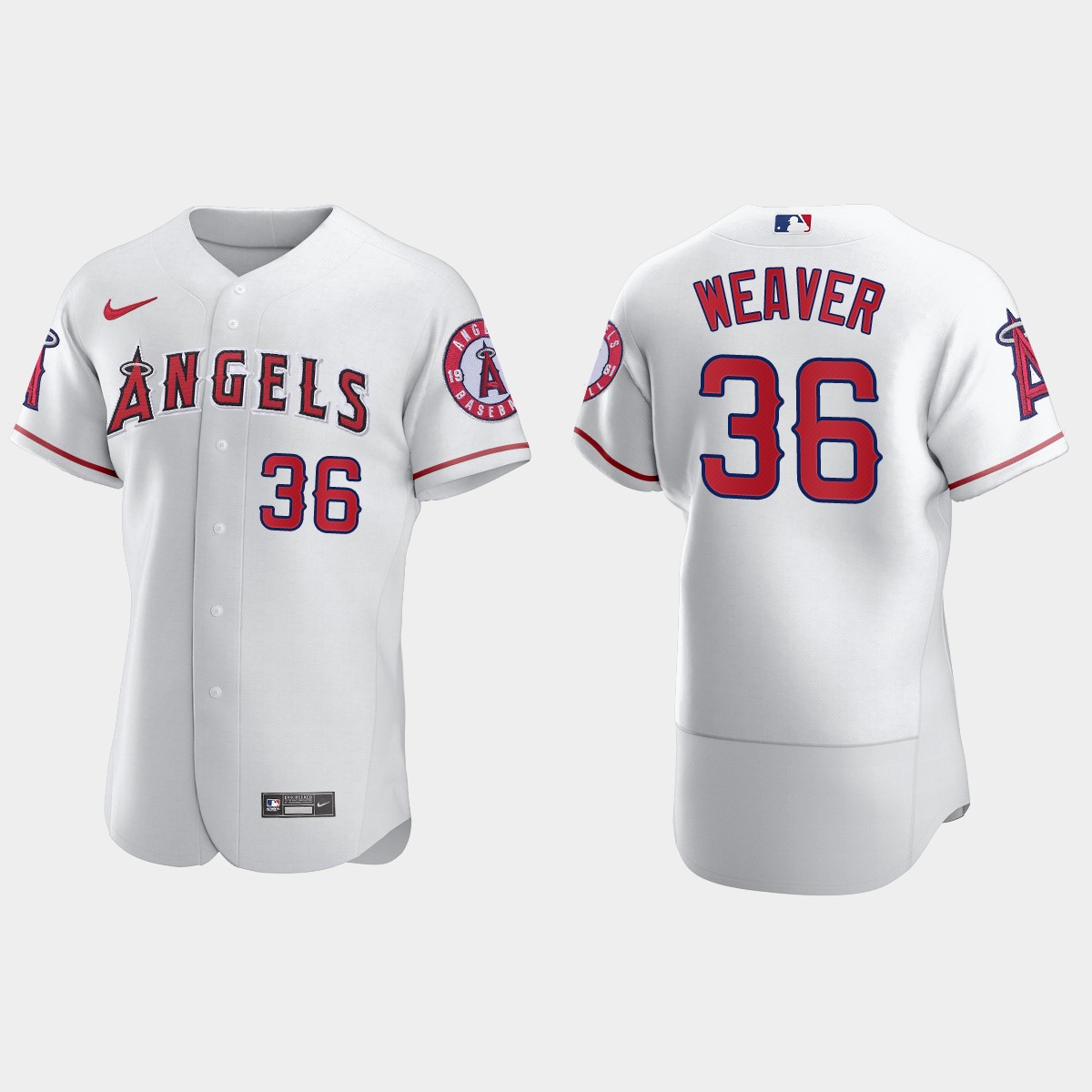 Men’s Los Angeles Angels Jered Weaver White Retired Player Jersey