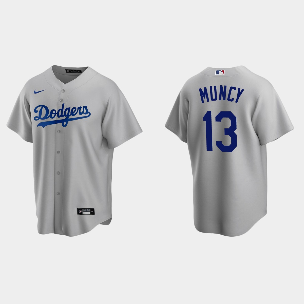 Men's Los Angeles Dodgers Max Muncy Alternate Jersey - Gray