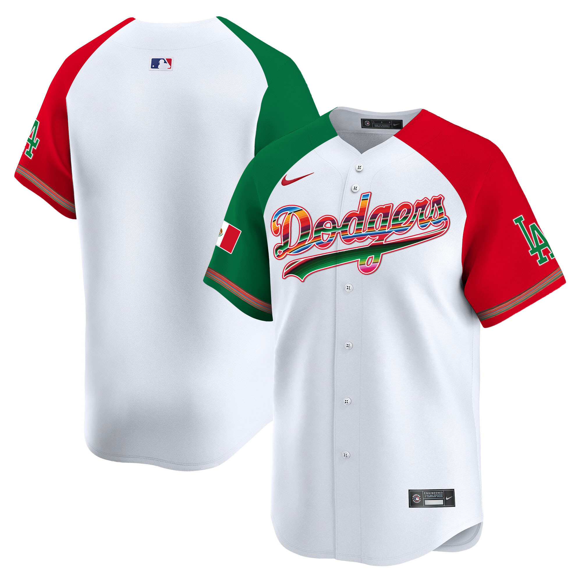 Men's Los Angeles Dodgers Mexico Vapor Premier Limited Alternate Jersey - All Stitched