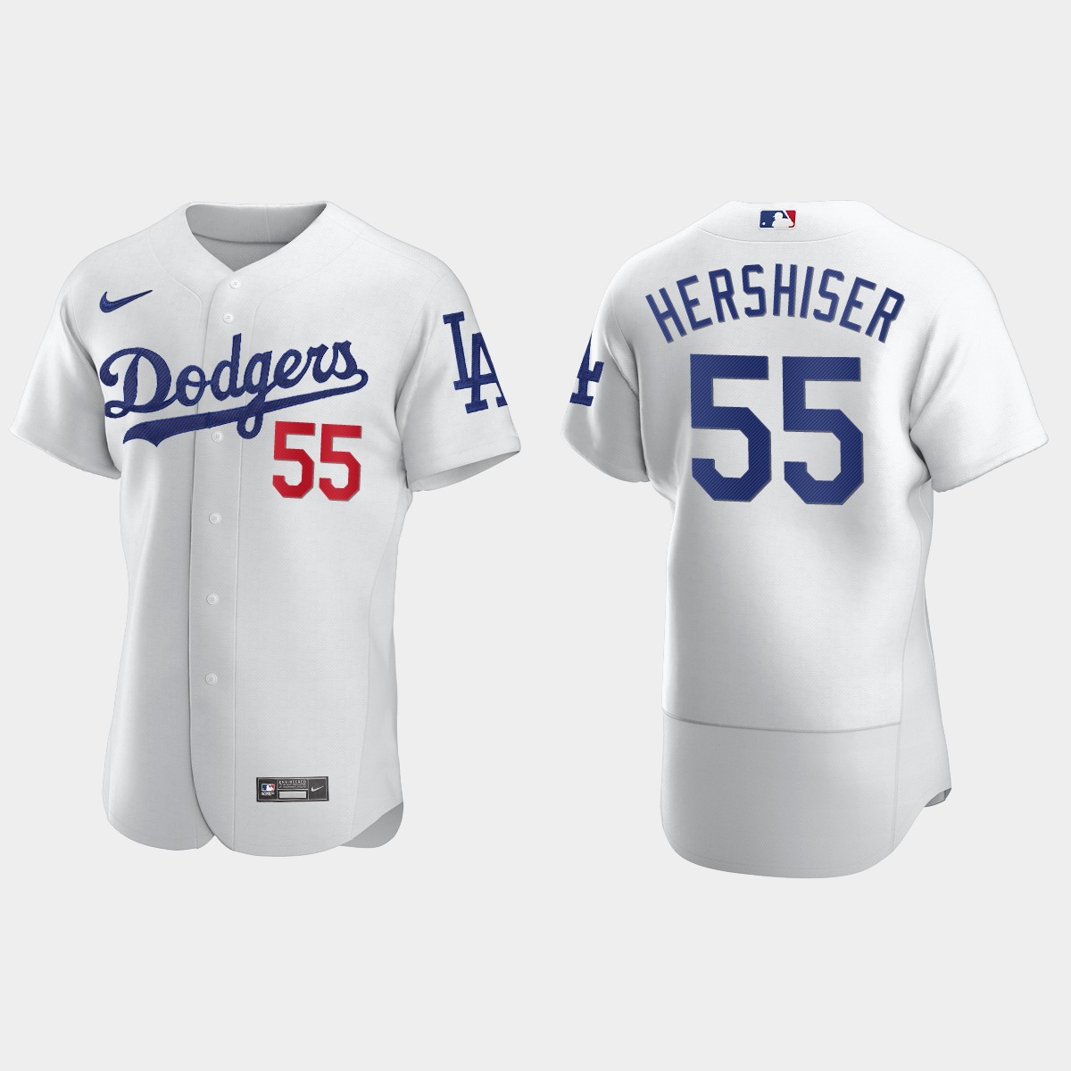 Men's Los Angeles Dodgers Orel Hershiser White Retired Player Jersey