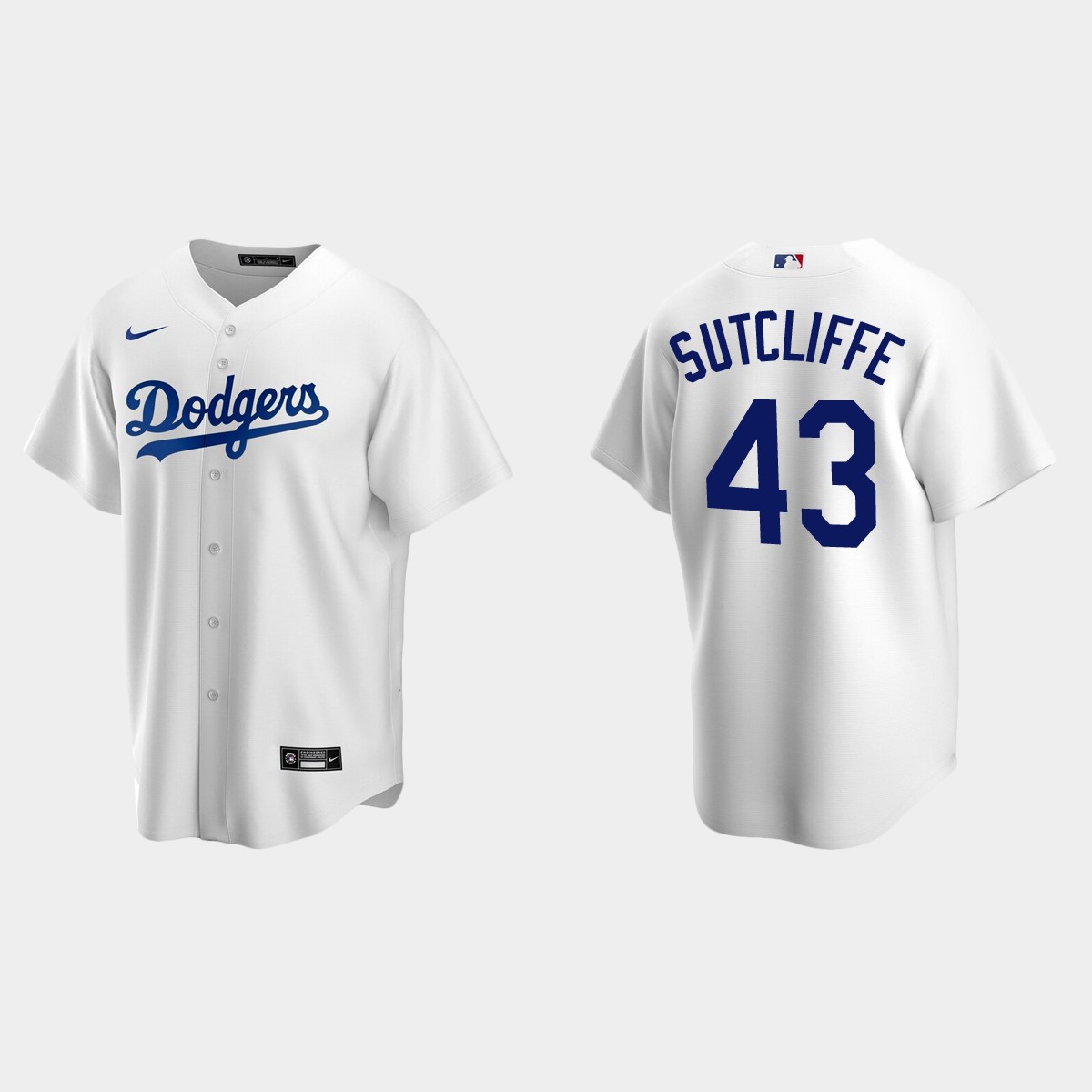 Men's Los Angeles Dodgers Rick Sutcliffe White Retired Player Jersey