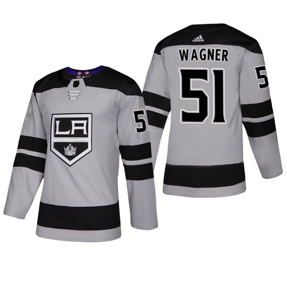 Men's Los Angeles Kings Austin Wagner #51 2019 Alternate Reasonable Jersey - Gray