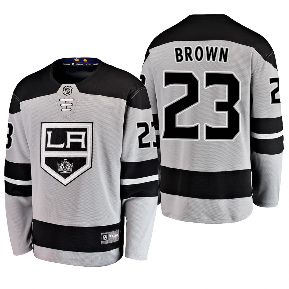 Men's Los Angeles Kings Dustin Brown #23 2019 Alternate Reasonable Breakaway Jersey - Gray