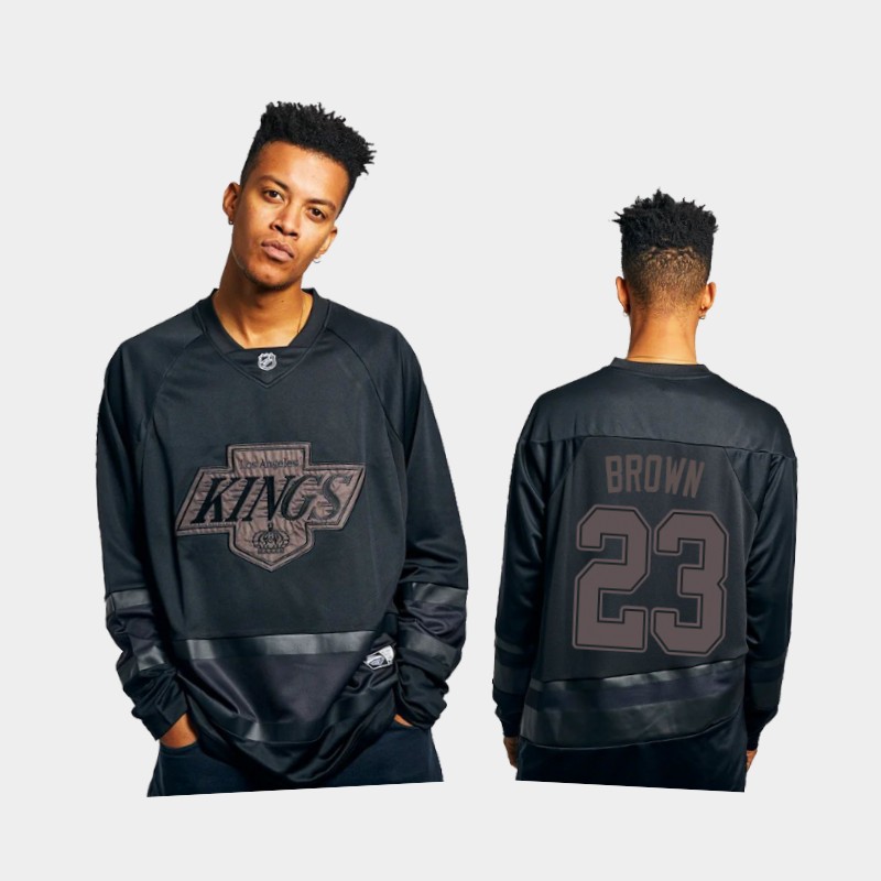 Men's Los Angeles Kings Dustin Brown #23 Triple Black Jersey