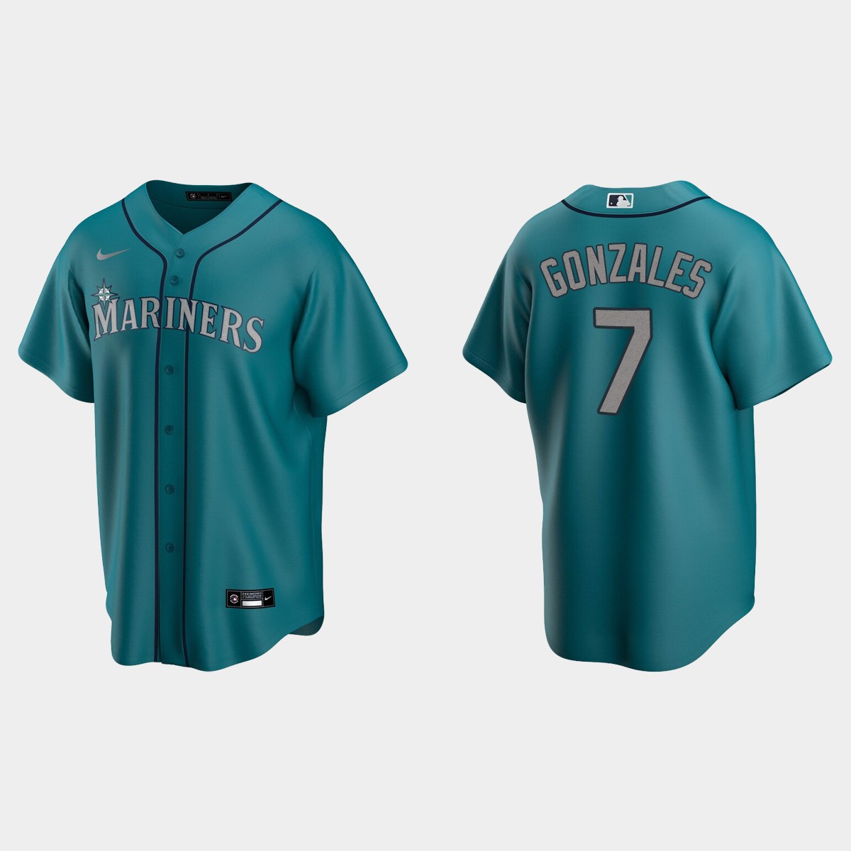 Men's Marco Gonzales #7 Seattle Mariners Alternate Jersey - Aqua