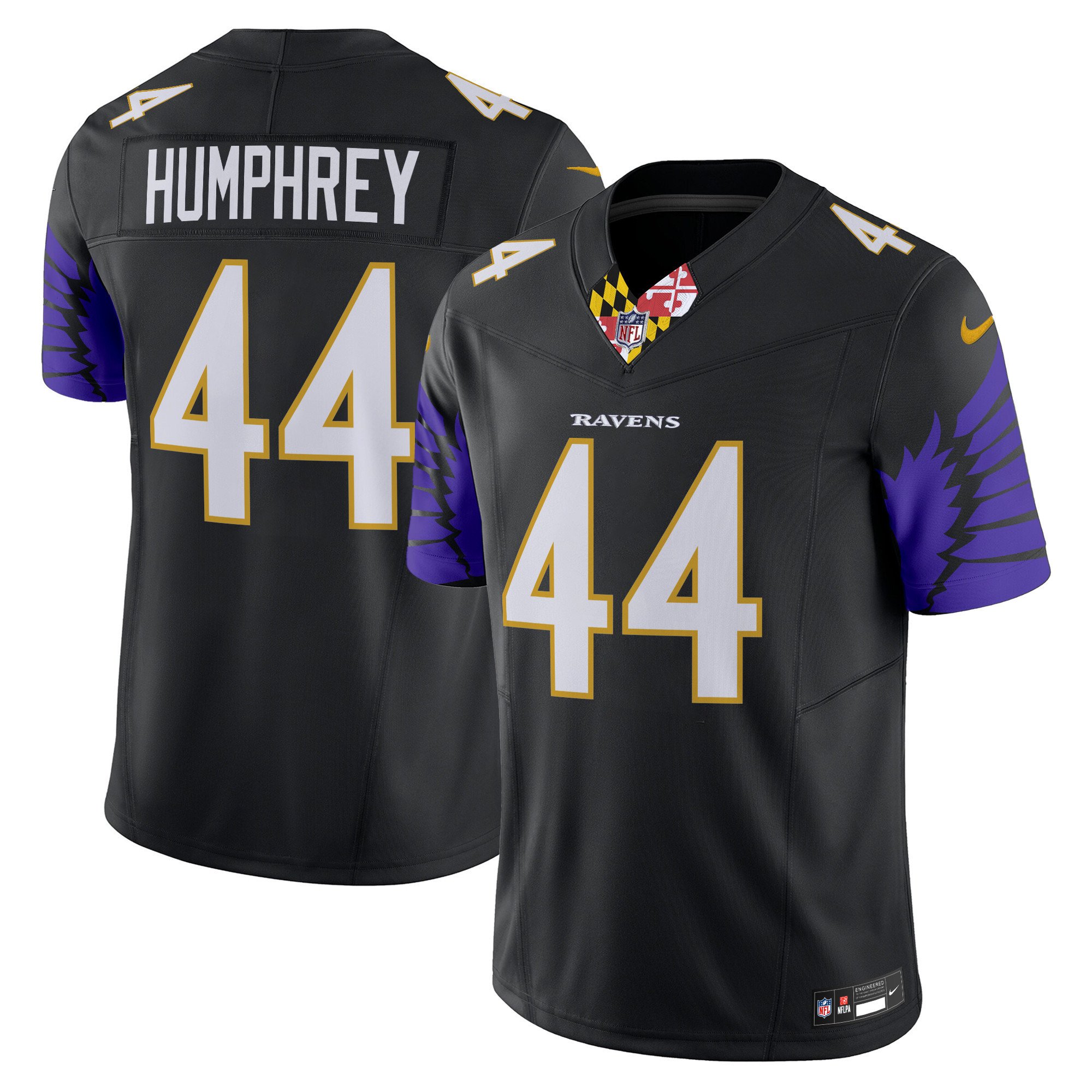 Men's Marlon Humphrey Baltimore Ravens Special Vapor Limited Black Jersey - All Stitched
