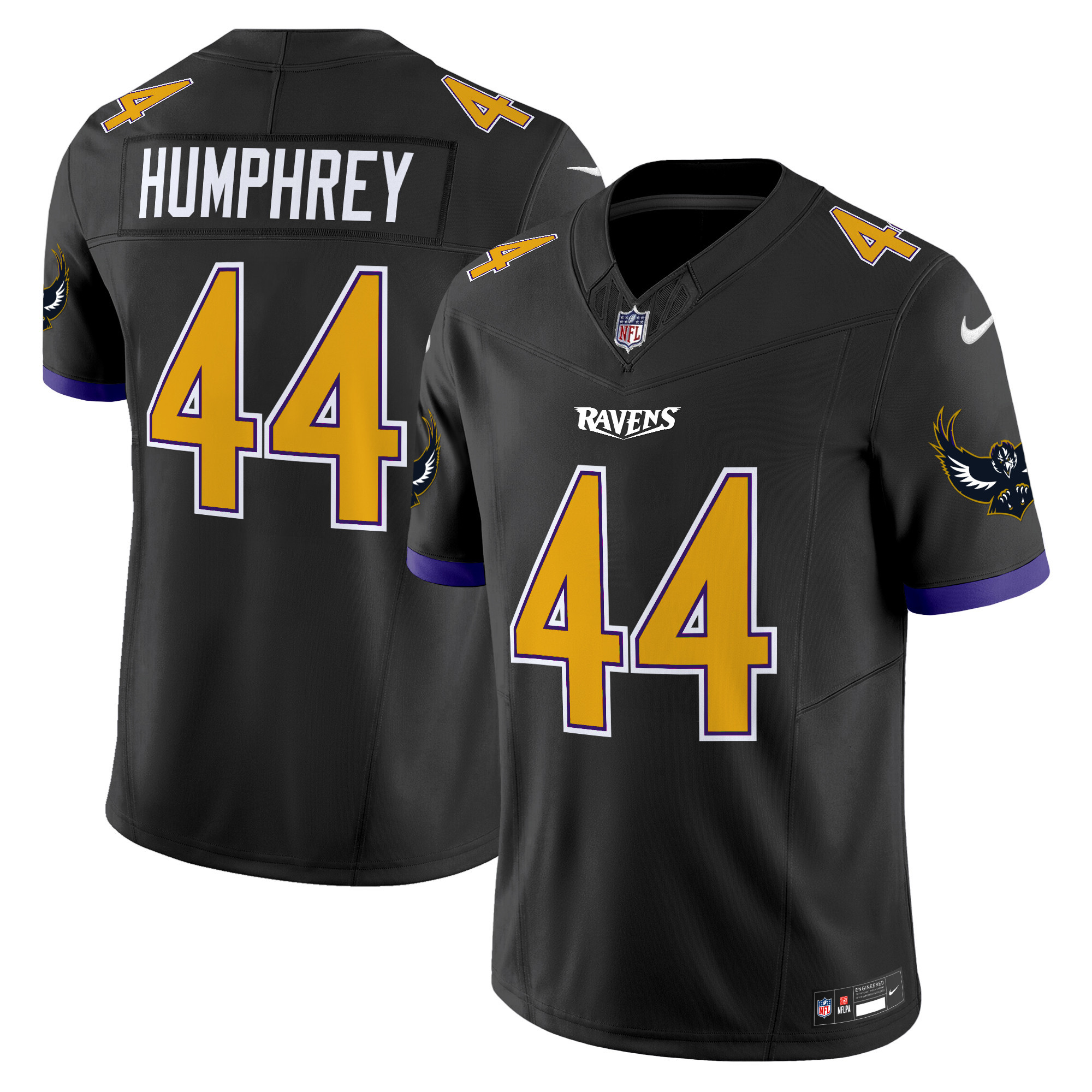 Men's Marlon Humphrey Baltimore Ravens Special Vapor Limited Black Jersey - All Stitched