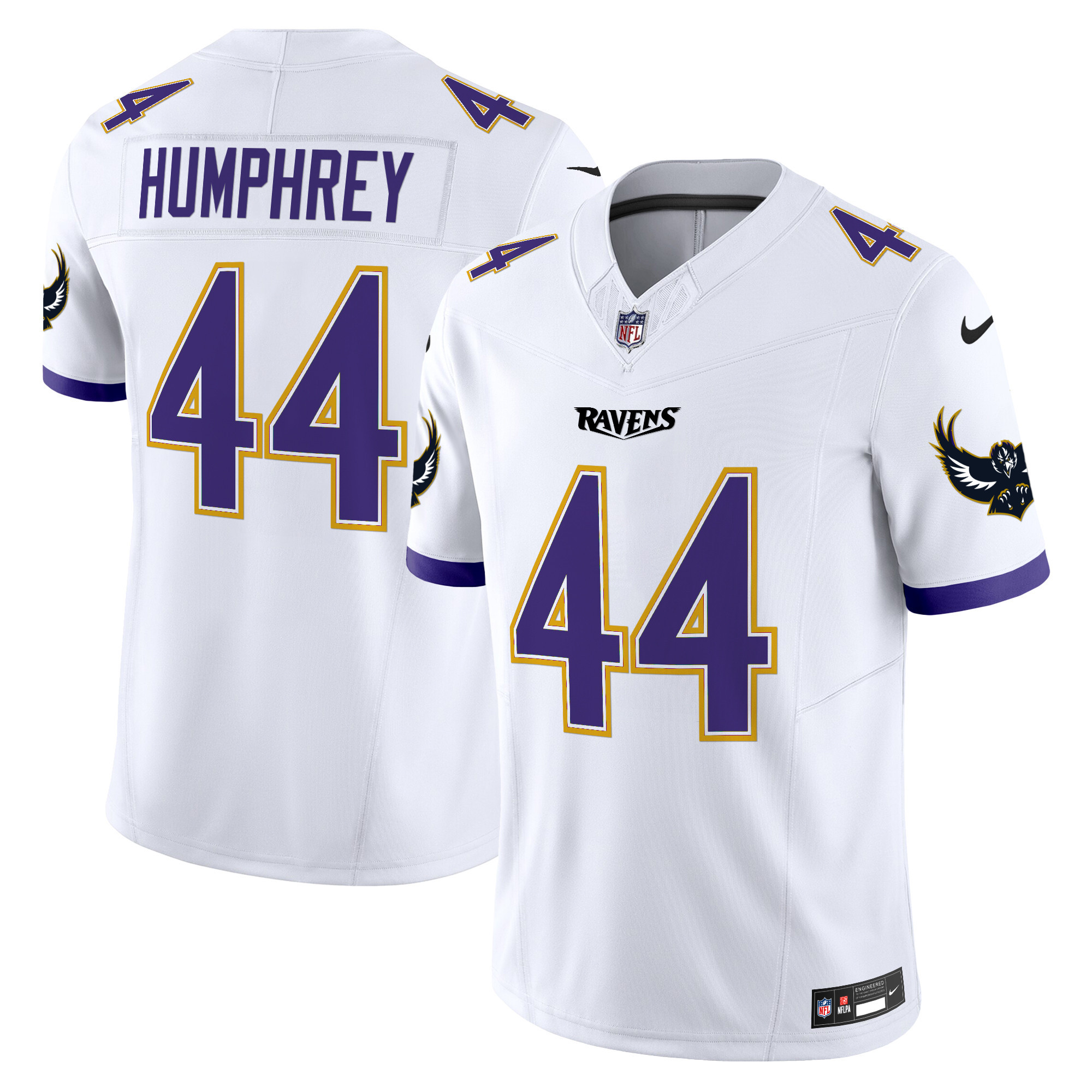 Men's Marlon Humphrey Baltimore Ravens Special Vapor Limited White Jersey - All Stitched