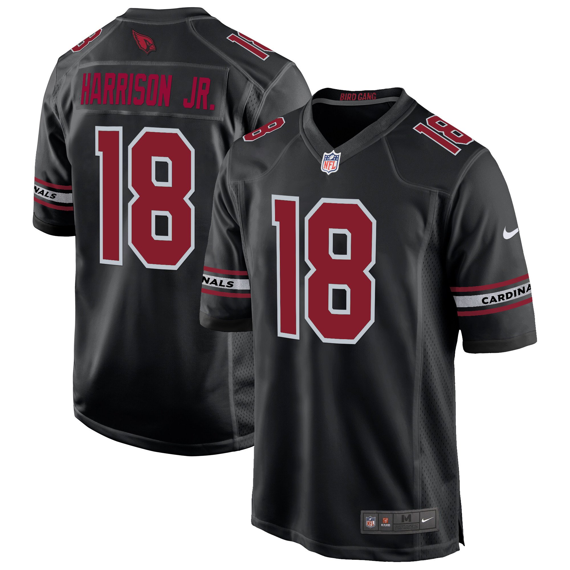 Men's Marvin Harrison Jr. Arizona Cardinals 2024 Game Black Jersey - All Stitched