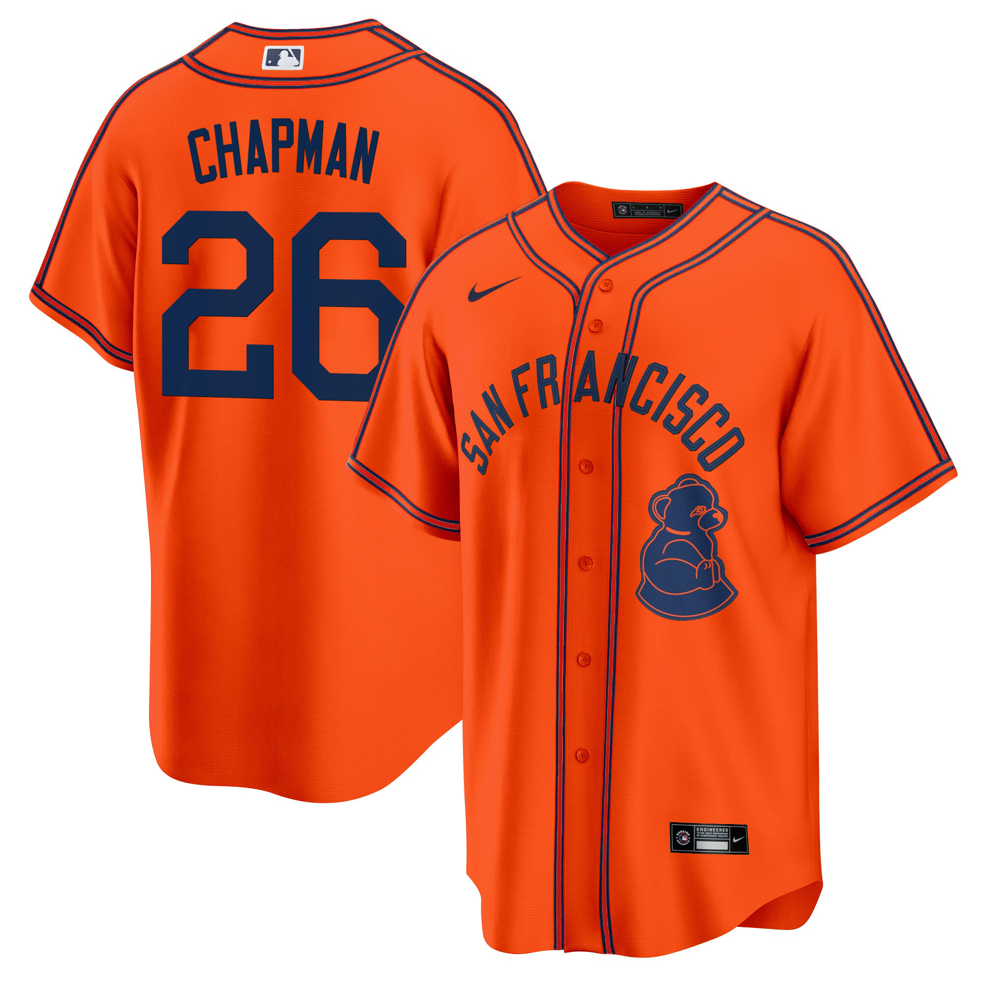 Men's Matt Chapman San Francisco Giants 2024 Rickwood Classic Vapor Premier Limited Orange Jersey - All Stitched