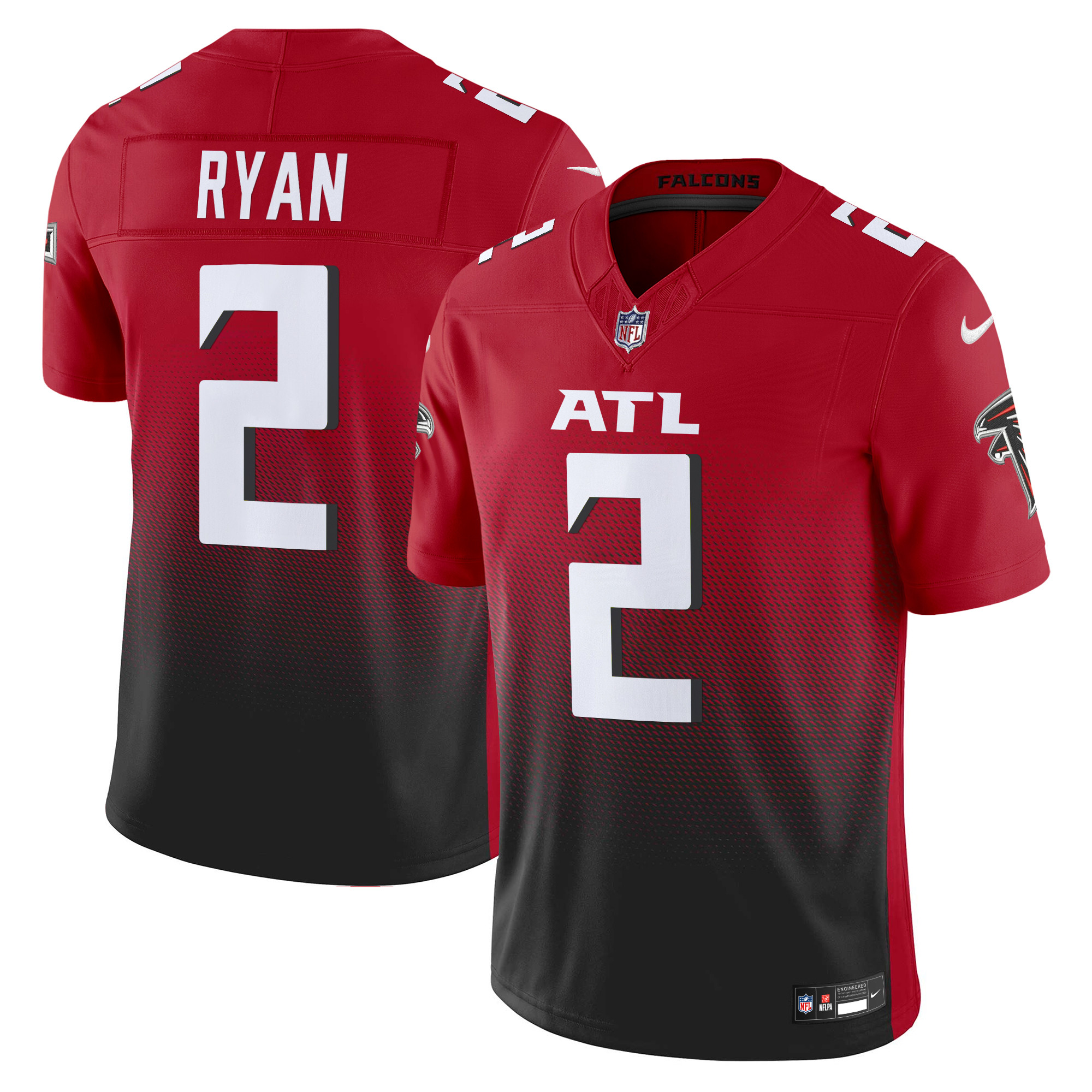 Men's Matt Ryan Atlanta Falcons 2024 Vapor Limited Red Jersey - All Stitched