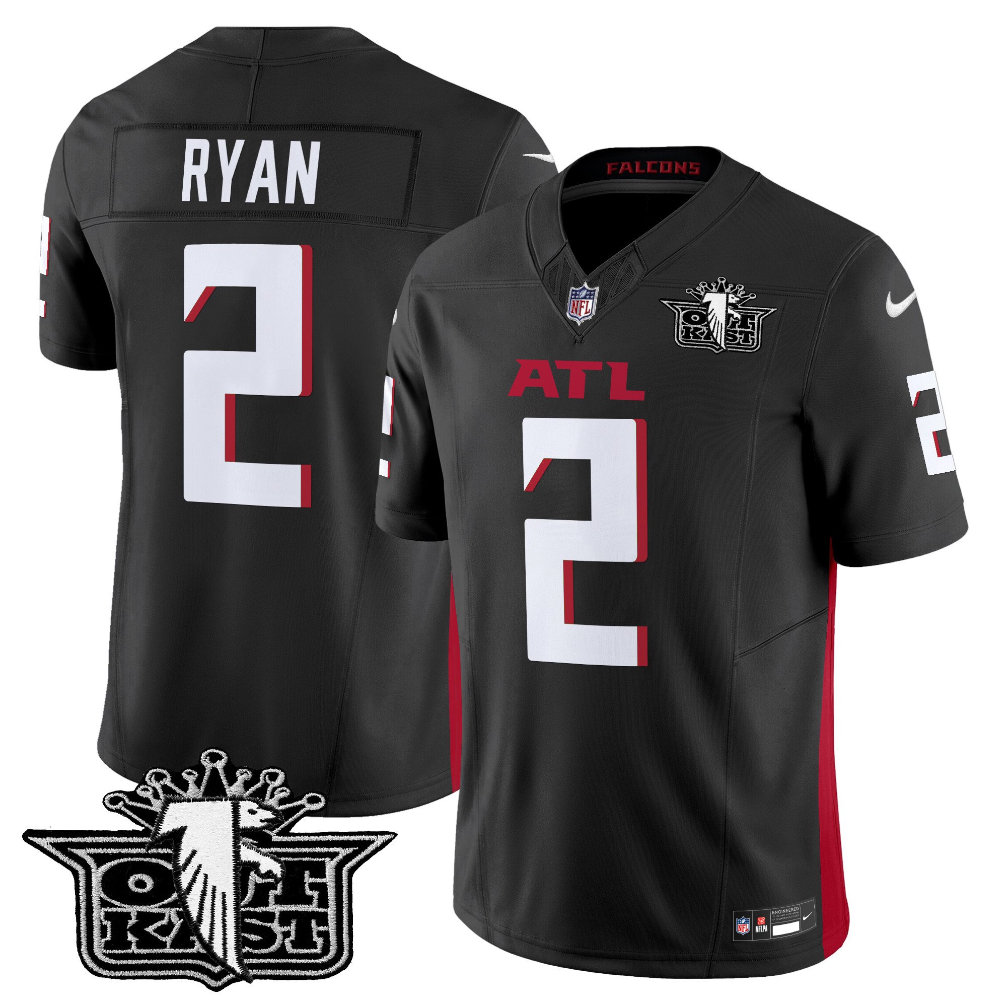 Men's Matt Ryan Outkast x Atlanta Falcons 2024 Vapor Limited Black Jersey - All Stitched