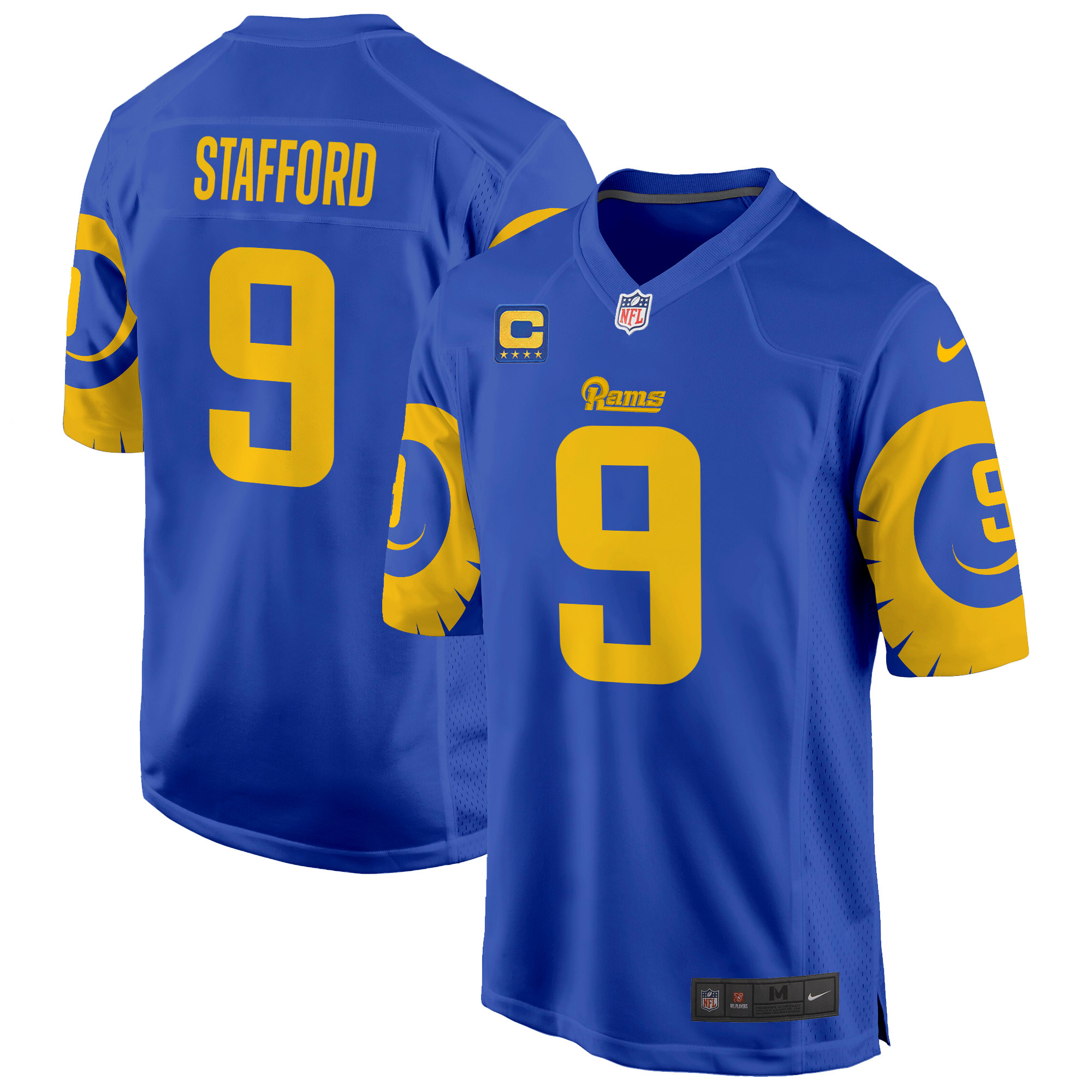 Men's Matthew Stafford Los Angeles Rams Special Game Royal Jersey - All Stitched