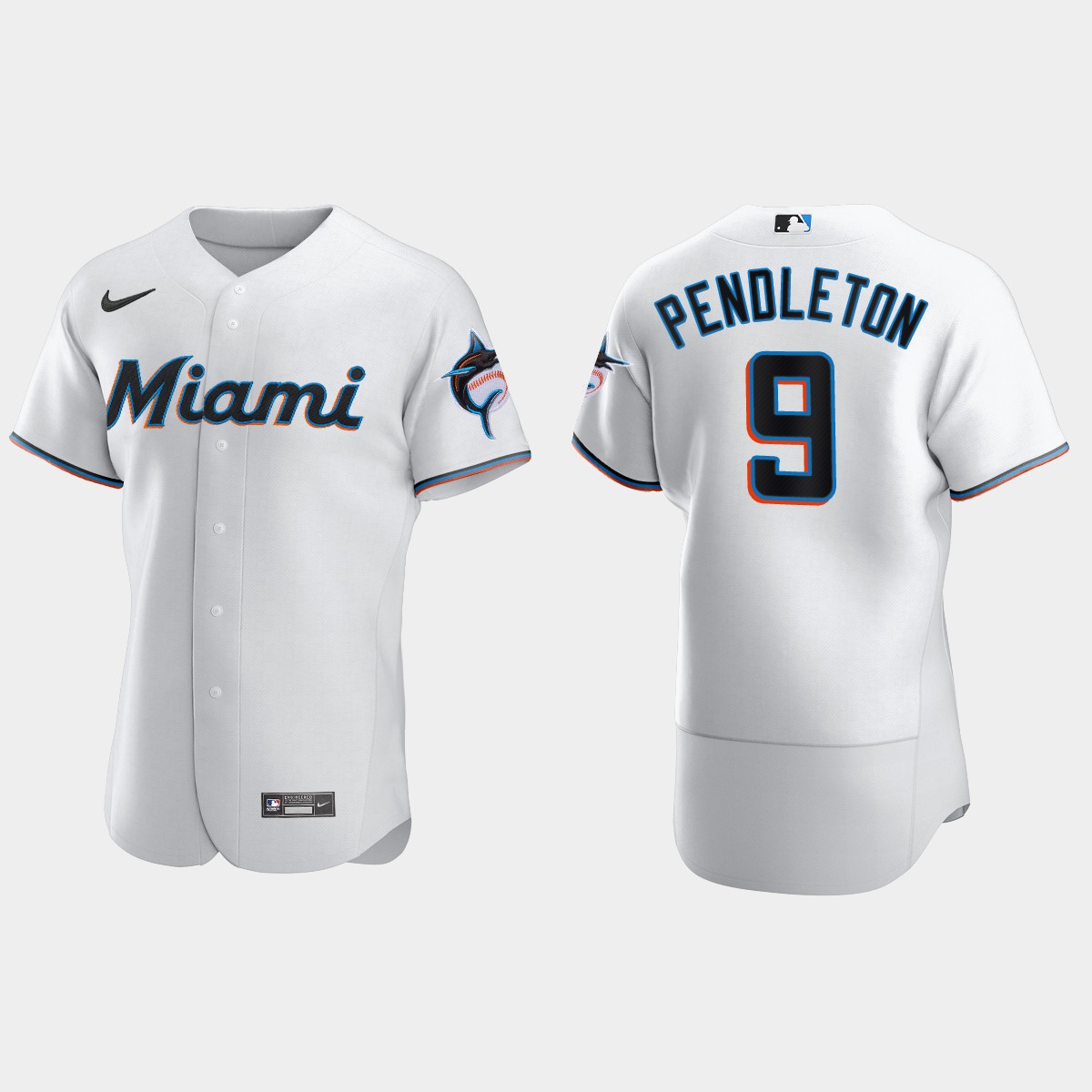 Men's Miami Marlins Terry Pendleton White Retired Player Jersey