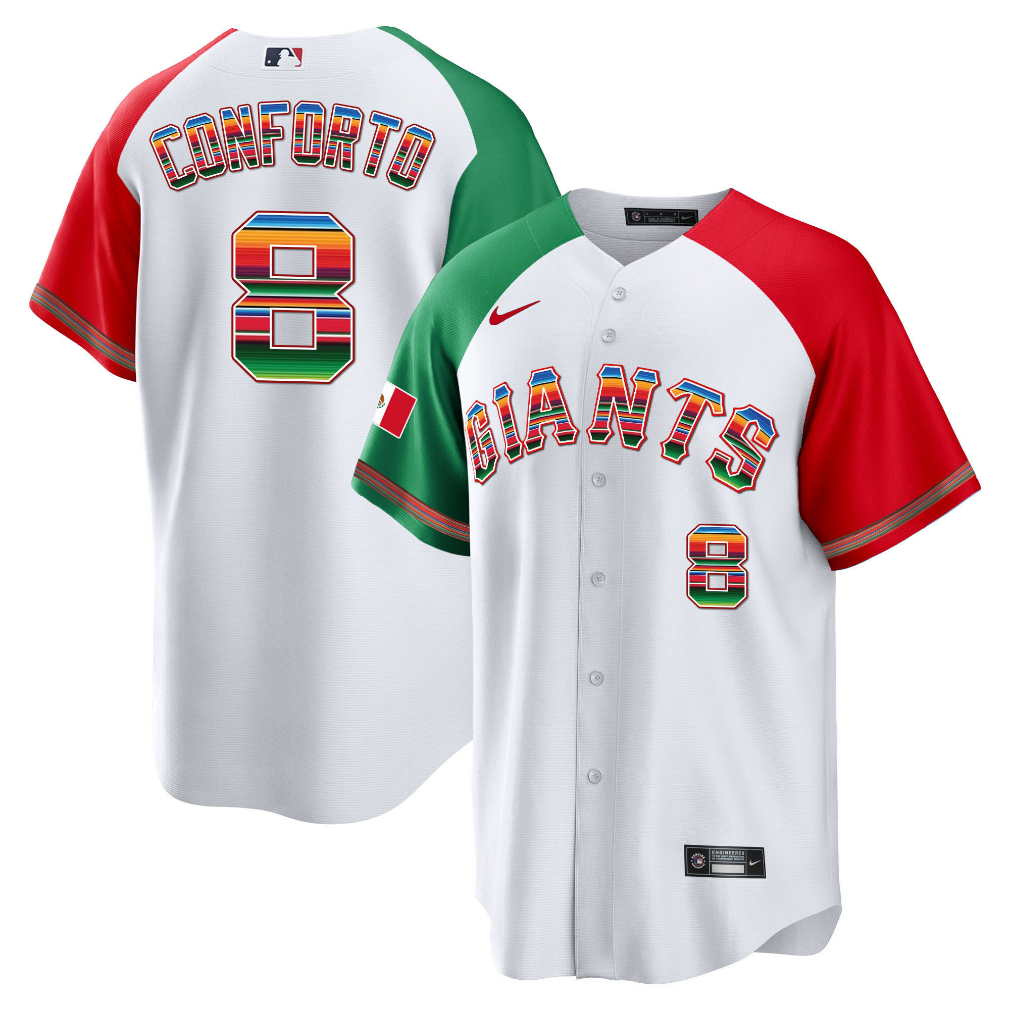 Men's Michael Conforto San Francisco Giants Mexico Cool Base Limited Alternate Jersey - All Stitched