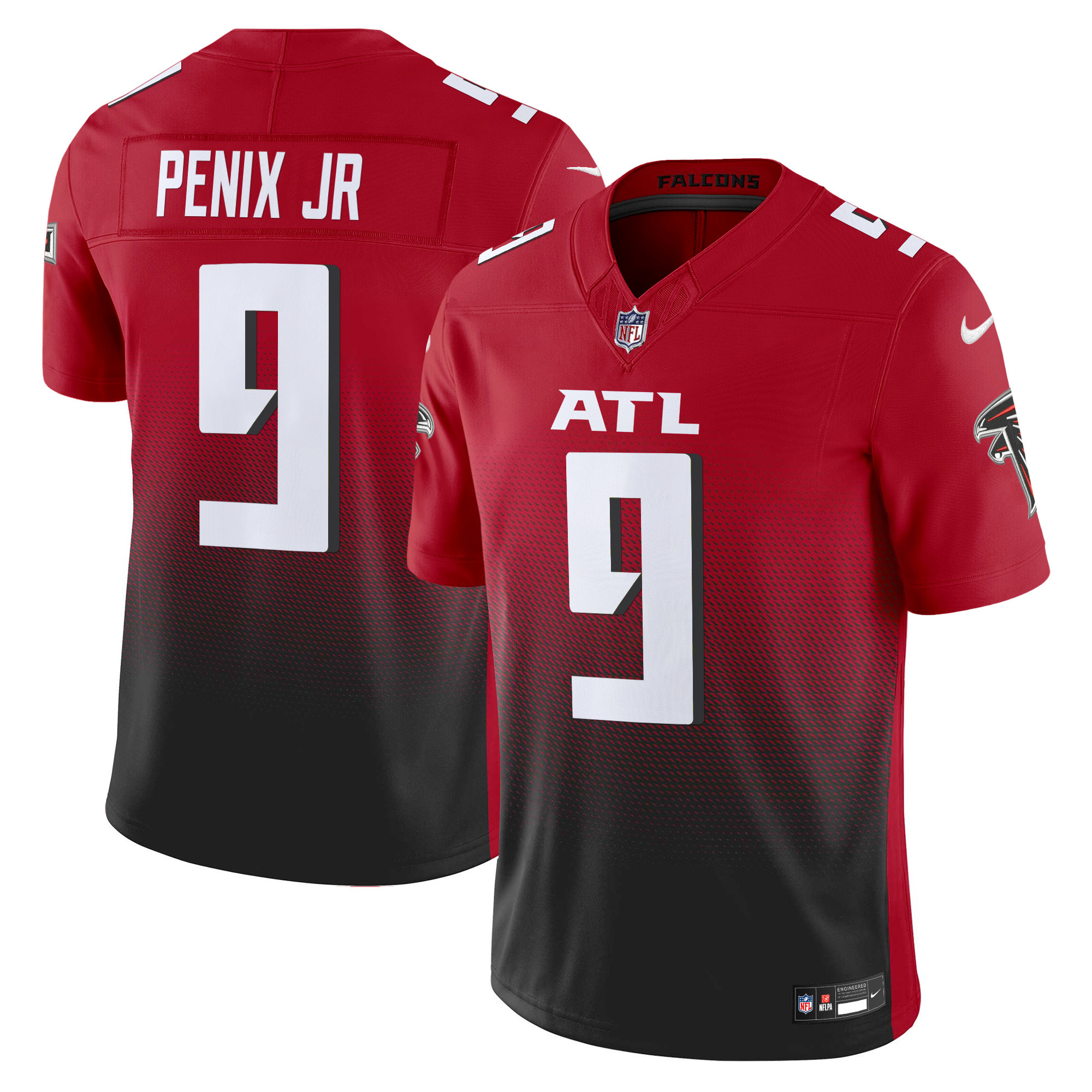 Men's Michael Penix Jr. Atlanta Falcons 2024 Vapor Limited Red Jersey - All Stitched
