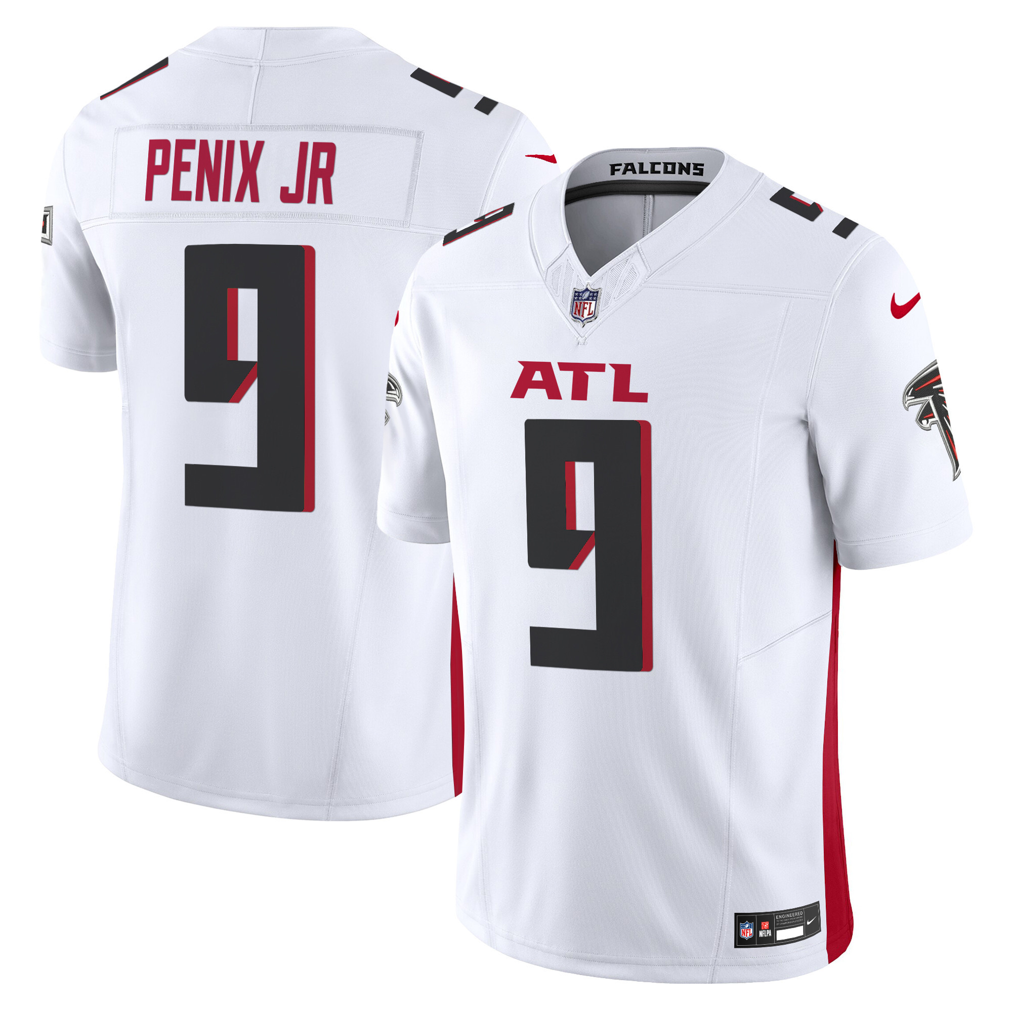 Men's Michael Penix Jr. Atlanta Falcons 2024 Vapor Limited White Jersey - All Stitched