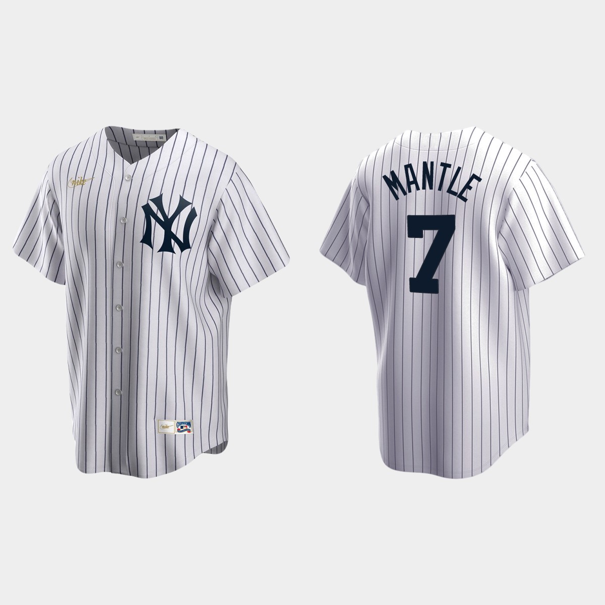 Men's Mickey Mantle New York Yankees Cooperstown Collection Home Jersey - White
