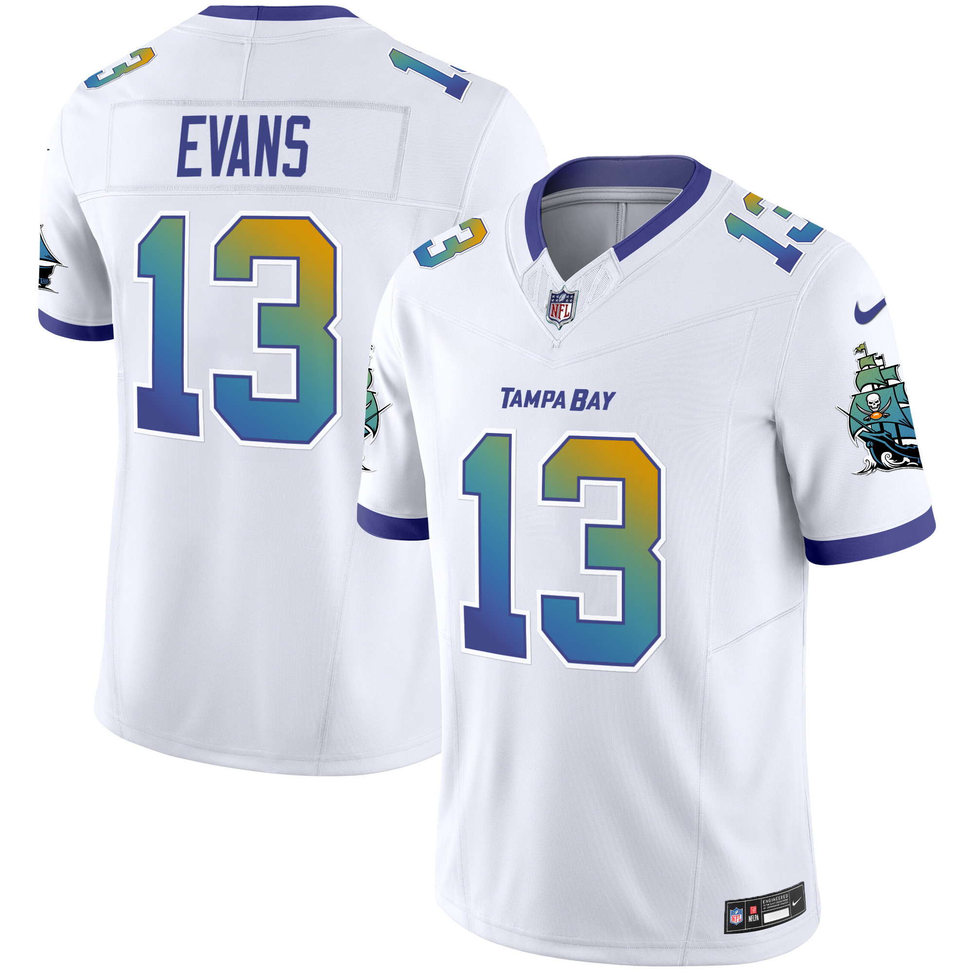 Men's Mike Evans Tampa Bay Buccaneers "Tampa City" Vapor Limited White Jersey - All Stitched