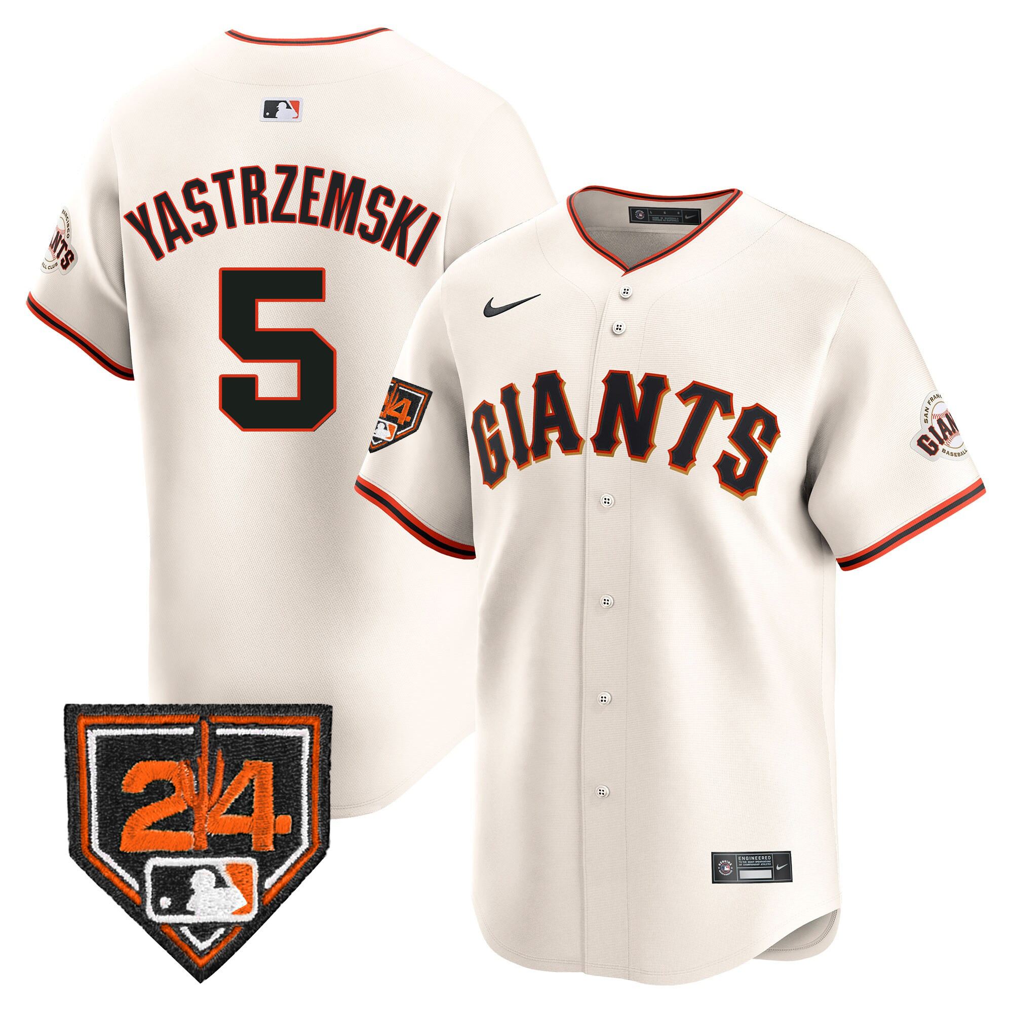 Men's Mike Yastrzemski San Francisco Giants 2024 Spring Training Vapor Premier Limited Cream Jersey - All Stitched