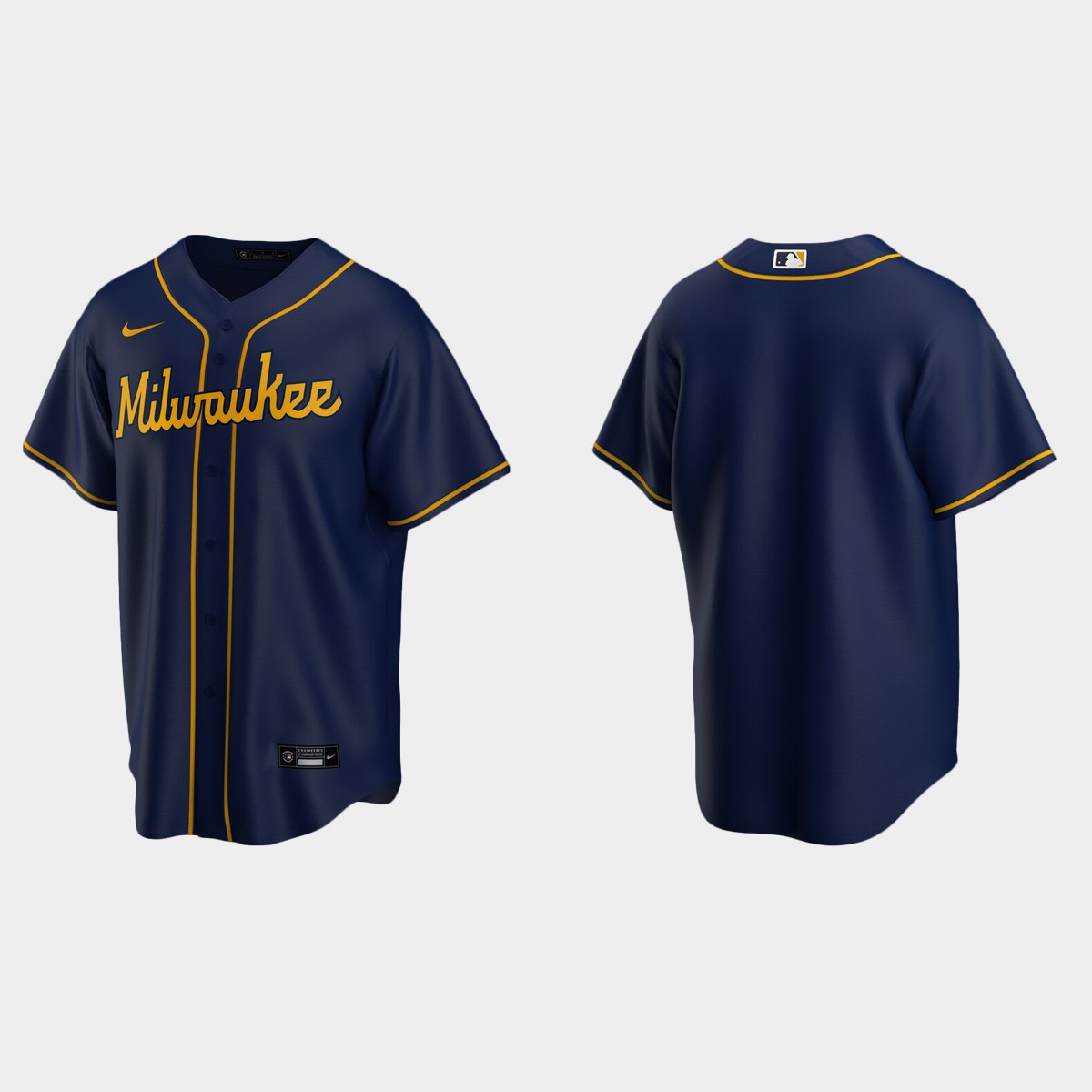 Men's Milwaukee Brewers Alternate Jersey - Navy