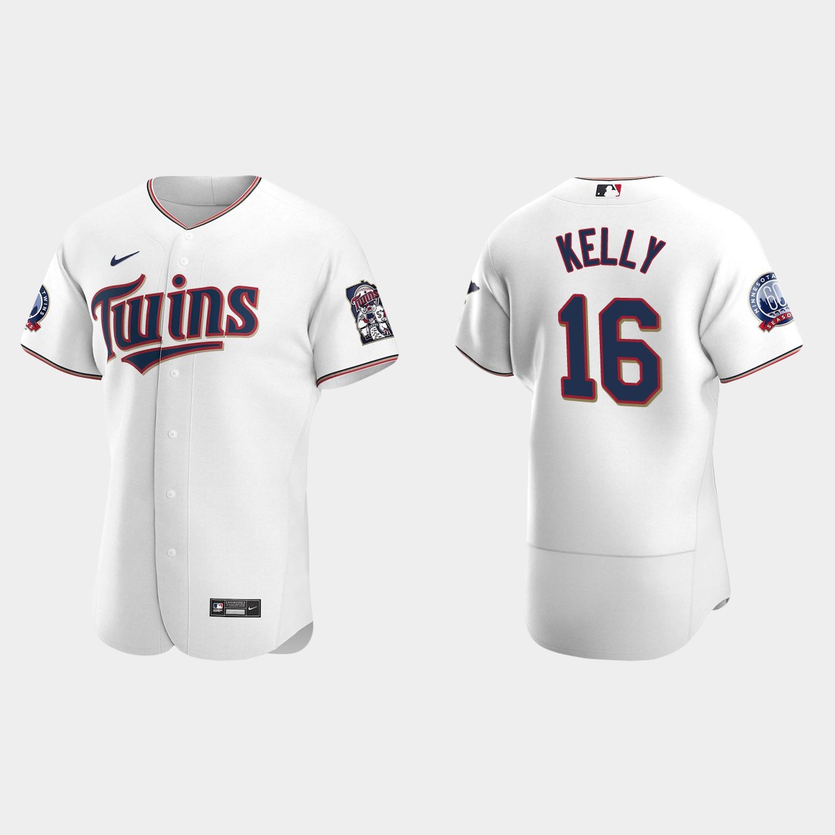 Men's Minnesota Twins Tom Kelly White Retired Player Jersey