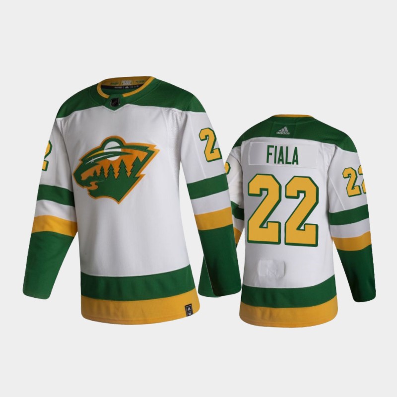 Men's Minnesota Wild Kevin Fiala #22 Reverse Retro 2020-21 White Jersey