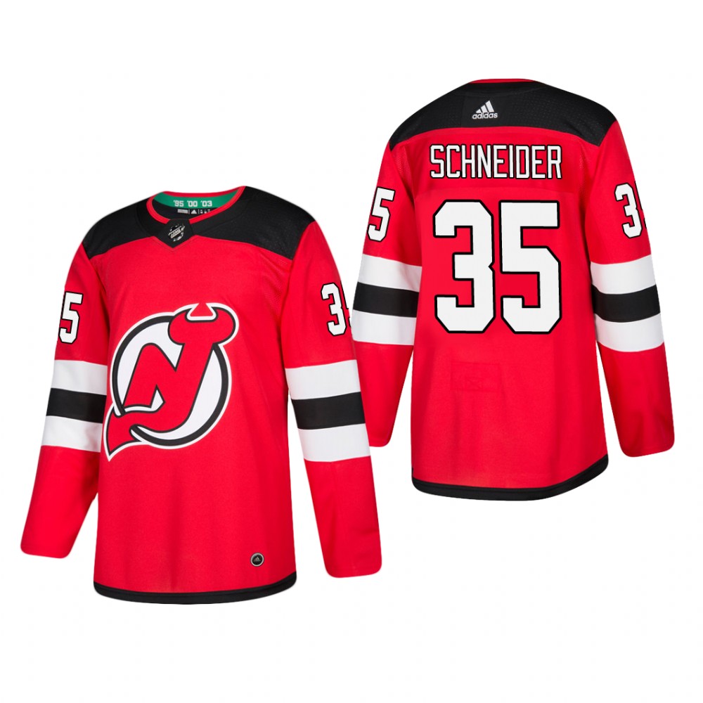 Men's New Jersey Devils Cory Schneider #35 Home Red Player Cheap Jersey