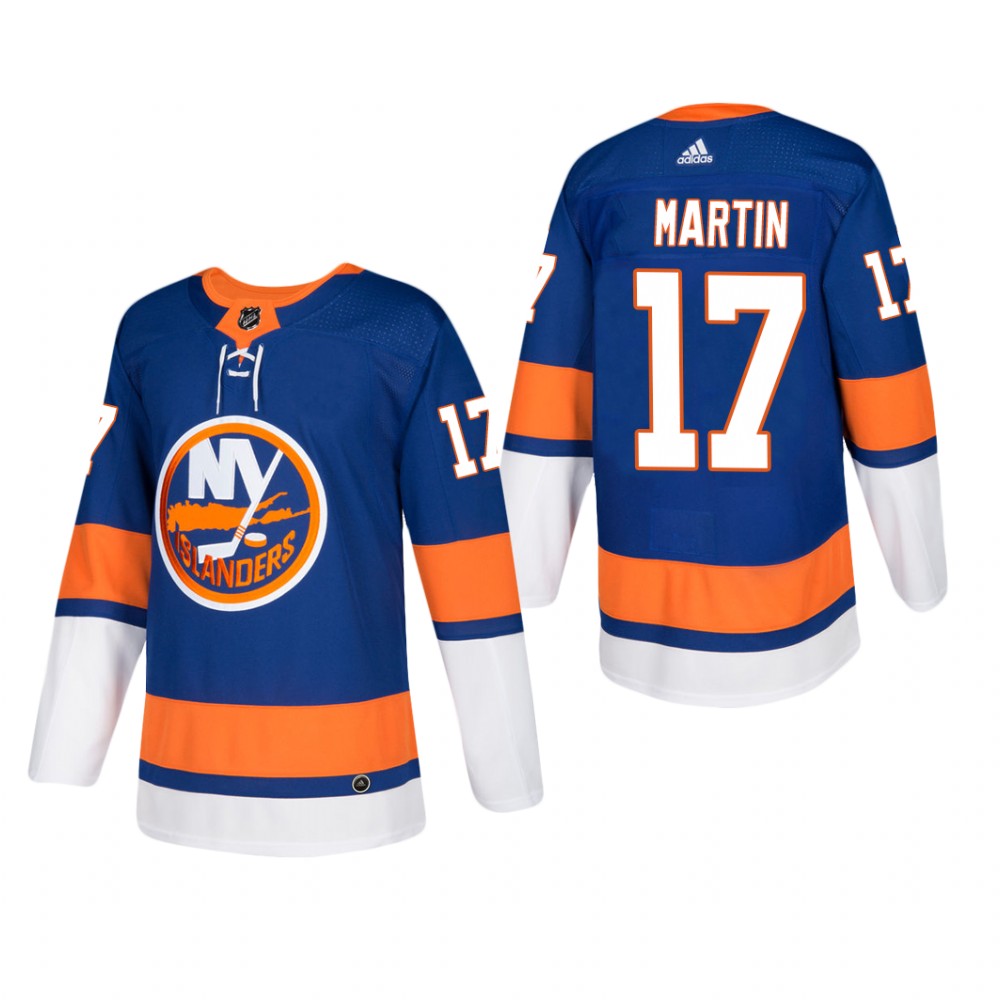 Men's New York Islanders Matt Martin #17 Home Blue Player Cheap Jersey