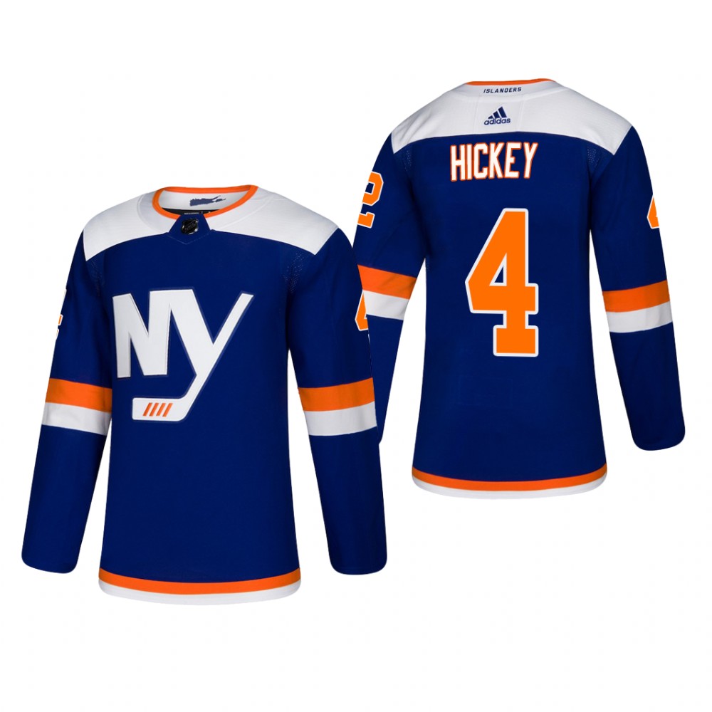 Men's New York Islanders Thomas Hickey #4 2018-19 Alternate Reasonable Jersey - Blue